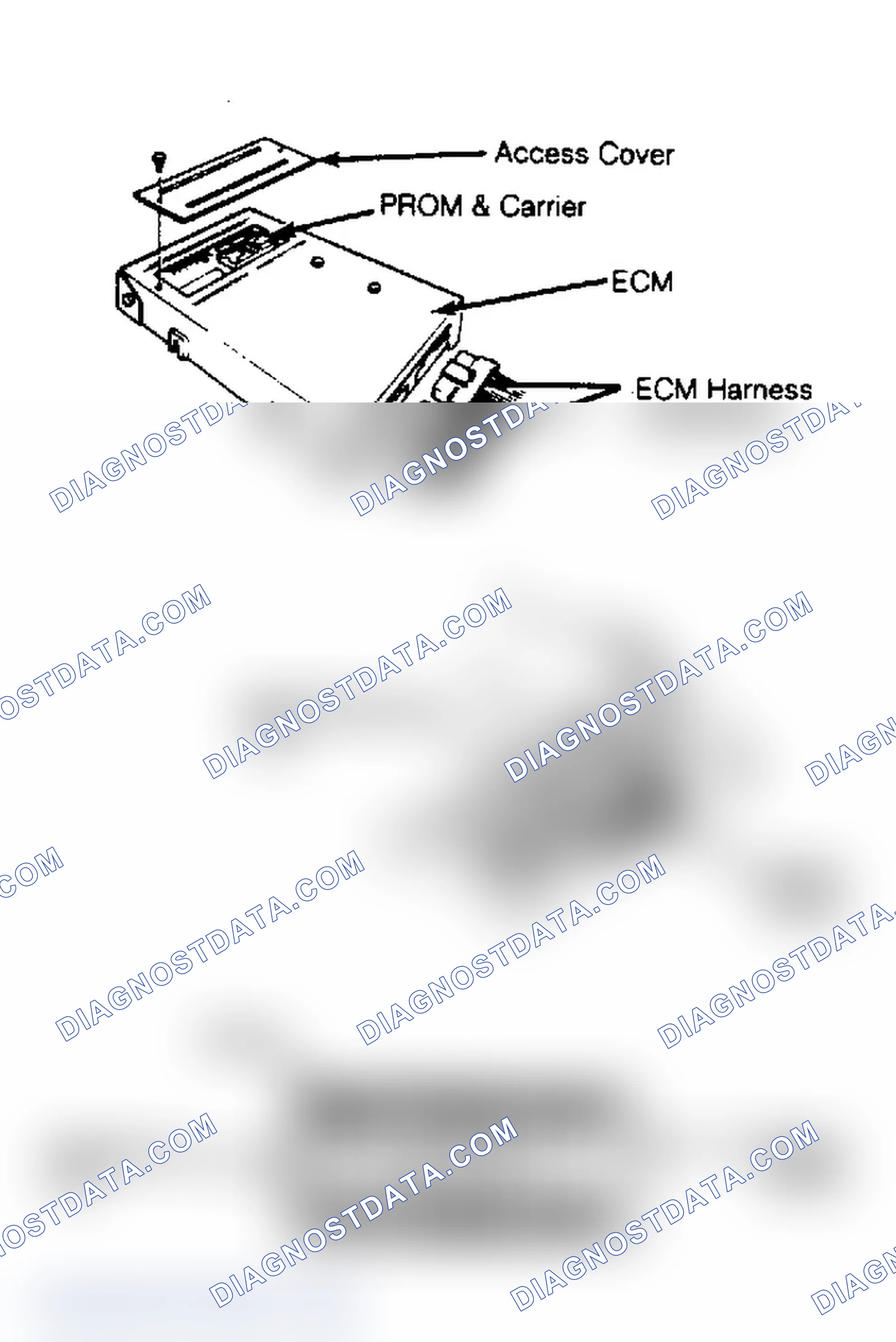 Scheme 1: Replacing PROM in Electronic Control Module Always use PROM removal tool when replacing PROM.