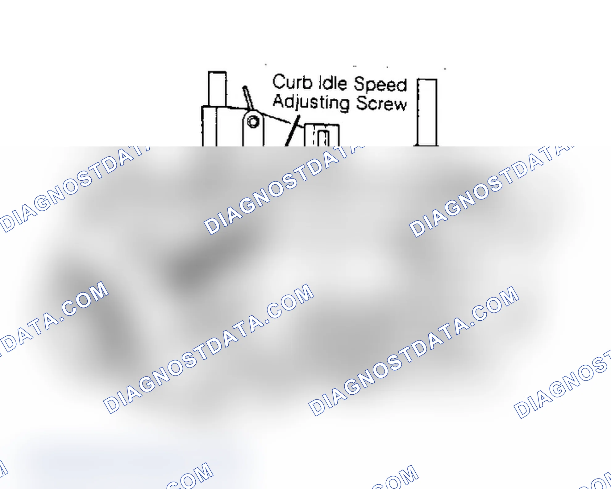Scheme 17: 5.0L 4-Bbl. Curb Idle Adjusting Screw Location