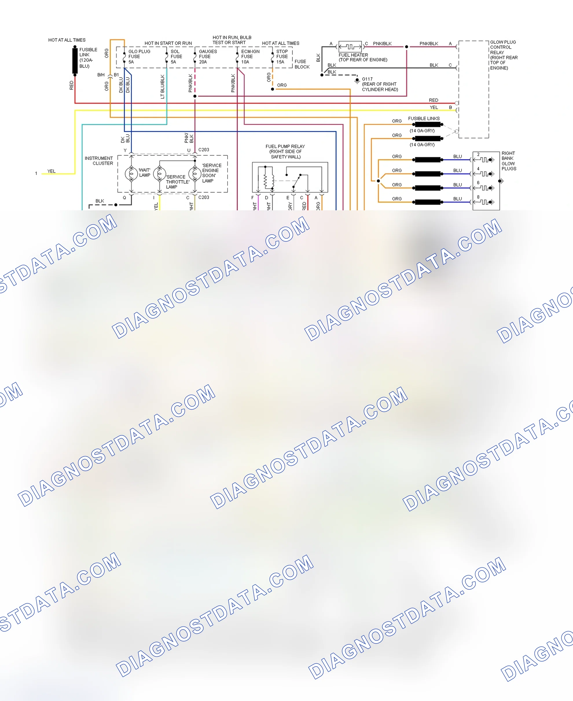 Scheme 265: Wiring Diagram (Blazer, Pickup, Sierra, Suburban & Yukon - With M/T - 2 Of 2)