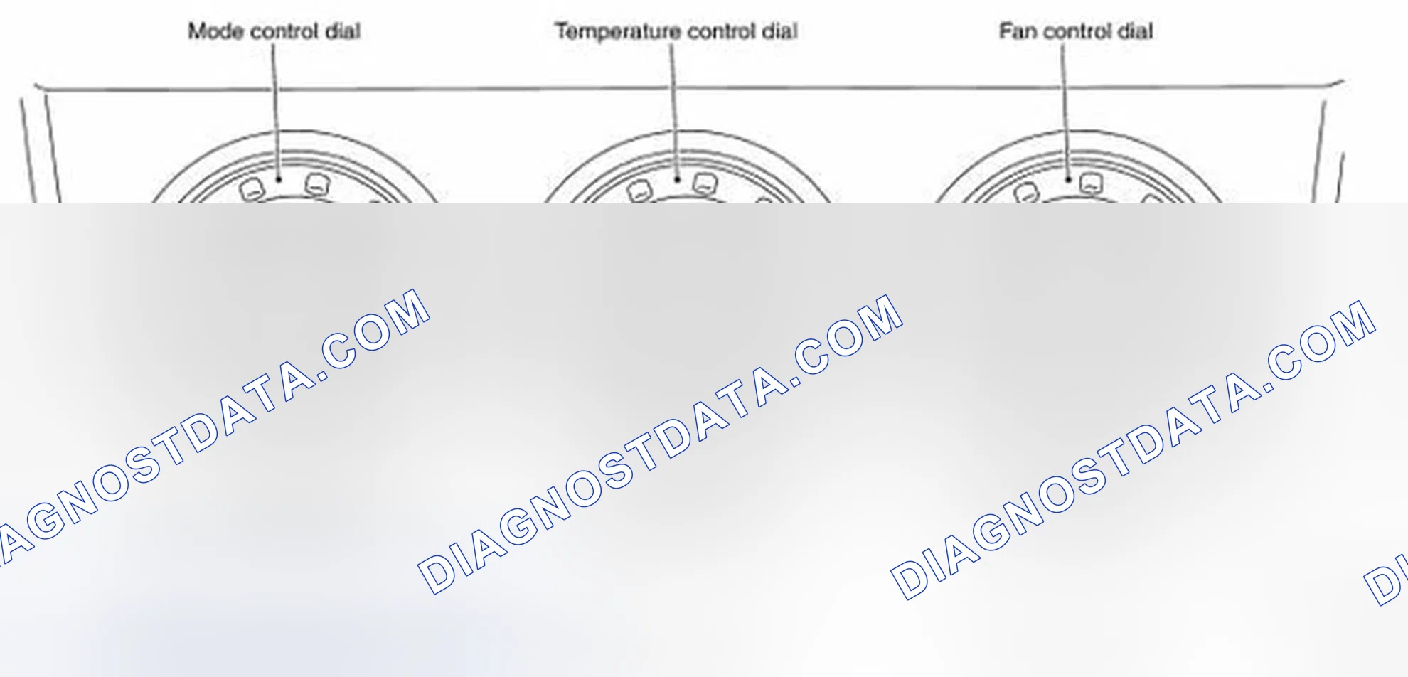 Fig. 22: Identifying Rear Window Defogger Switch, Intake Switch And A/C Switch
