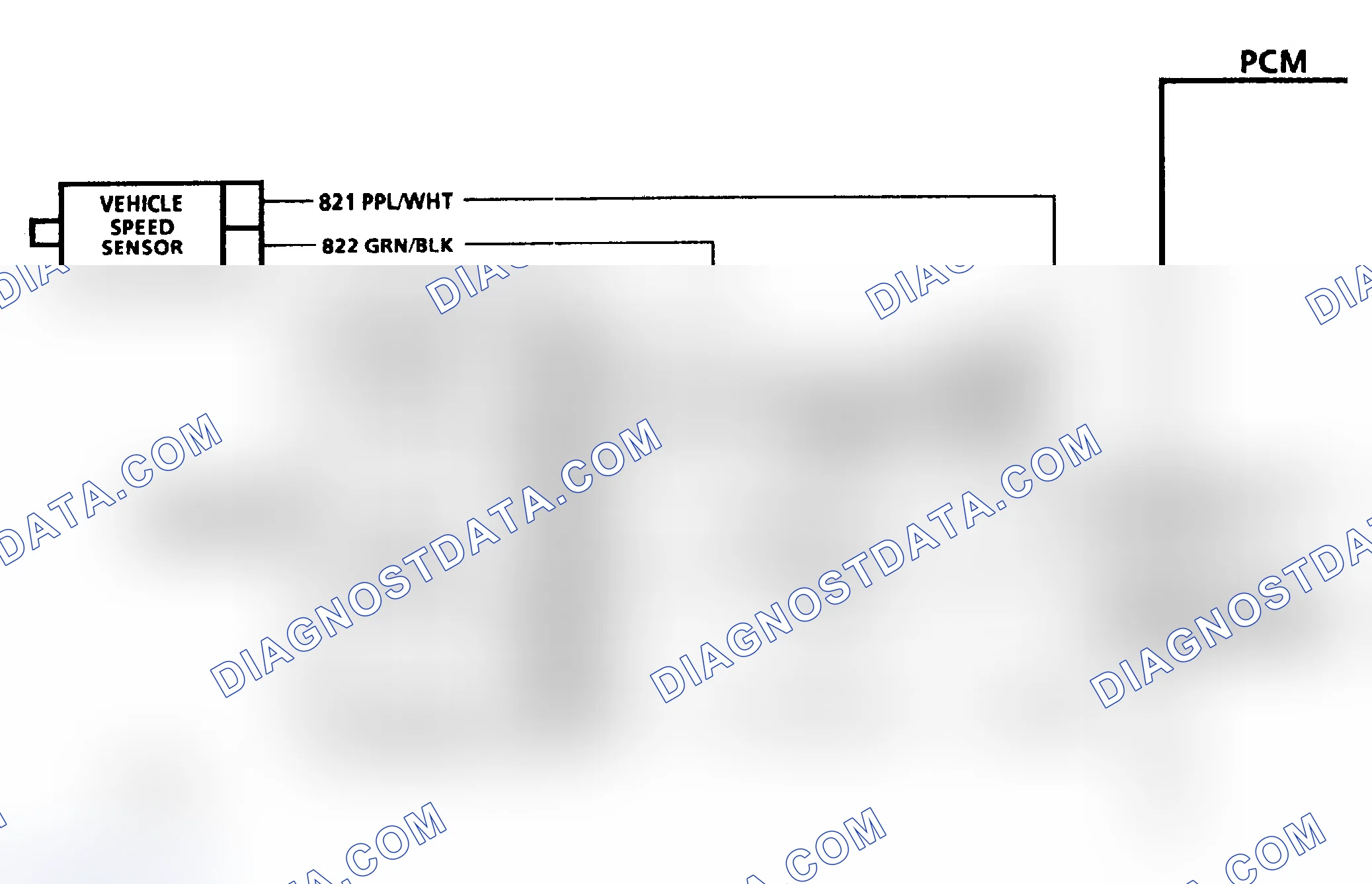 Scheme 251: Code 24 Schematic ("G" Series A/T) Vehicle Speed Sensor Transmission Output Signal