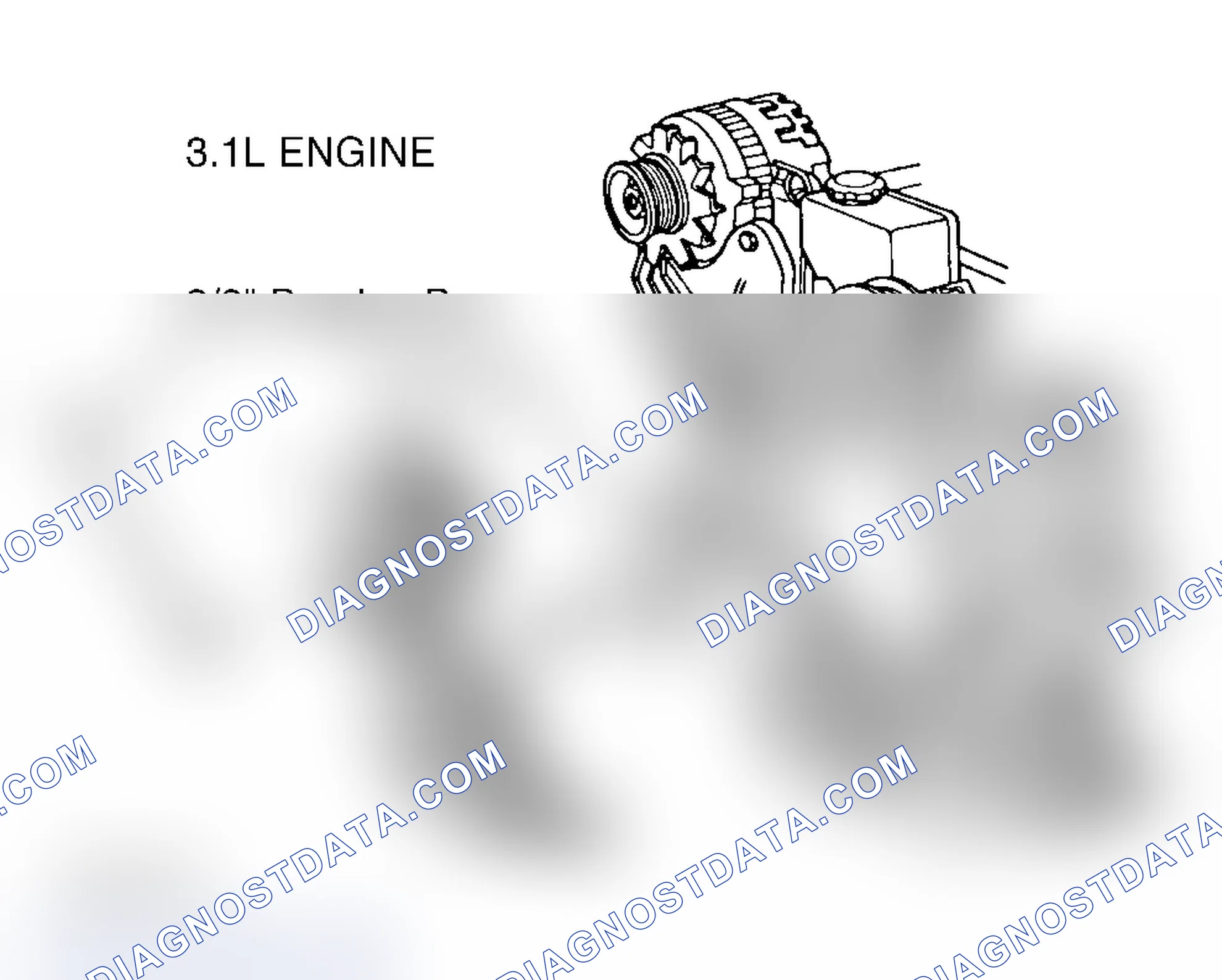 Scheme 3: SERPENTINE BELT INSTALLATION (3.1L)