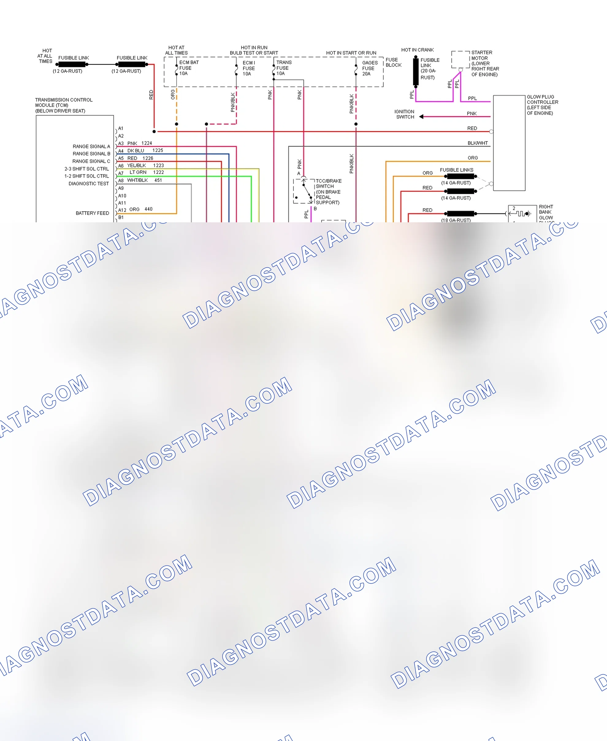 Scheme 272: Wiring Diagram (Van - VIN Y With 4L80-E)