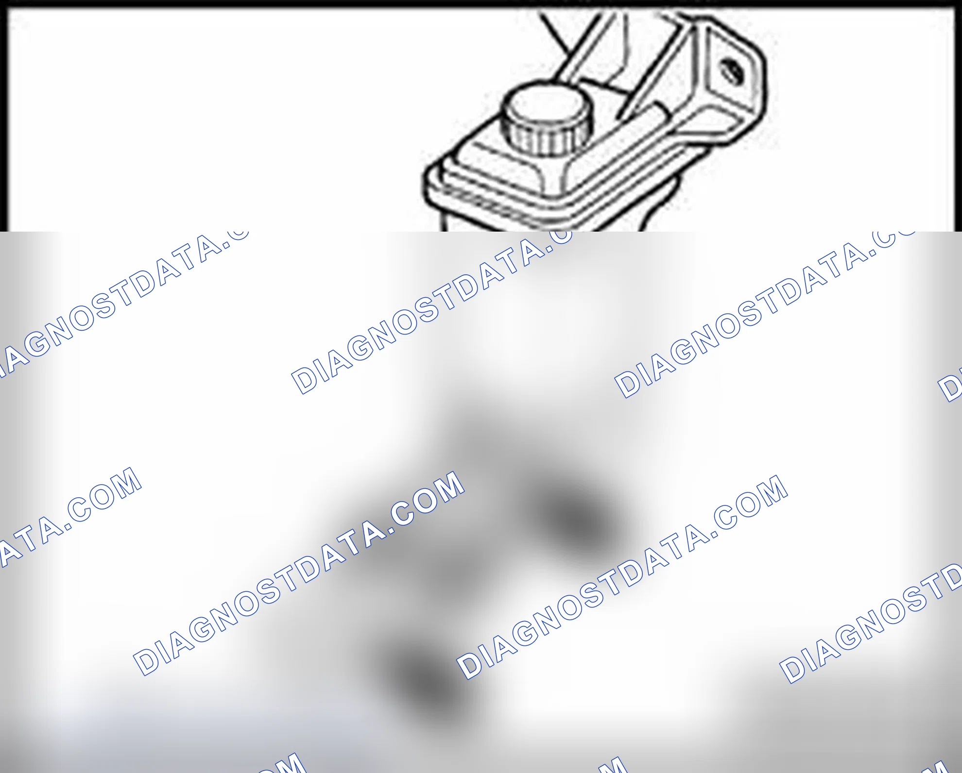 Scheme 425: Intake hose to power steering oil reservoir (applies to all engines), location
