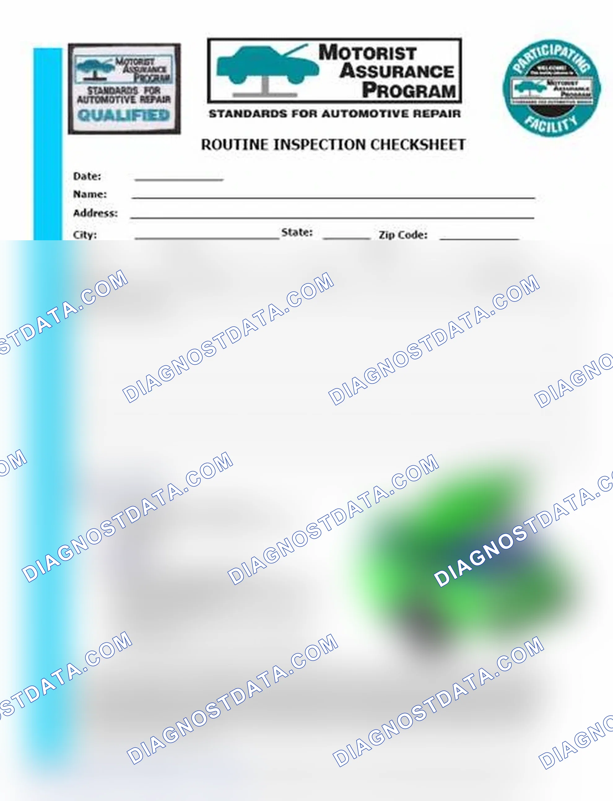 Scheme 26: Routine Inspection Checksheet (1 Of 2)