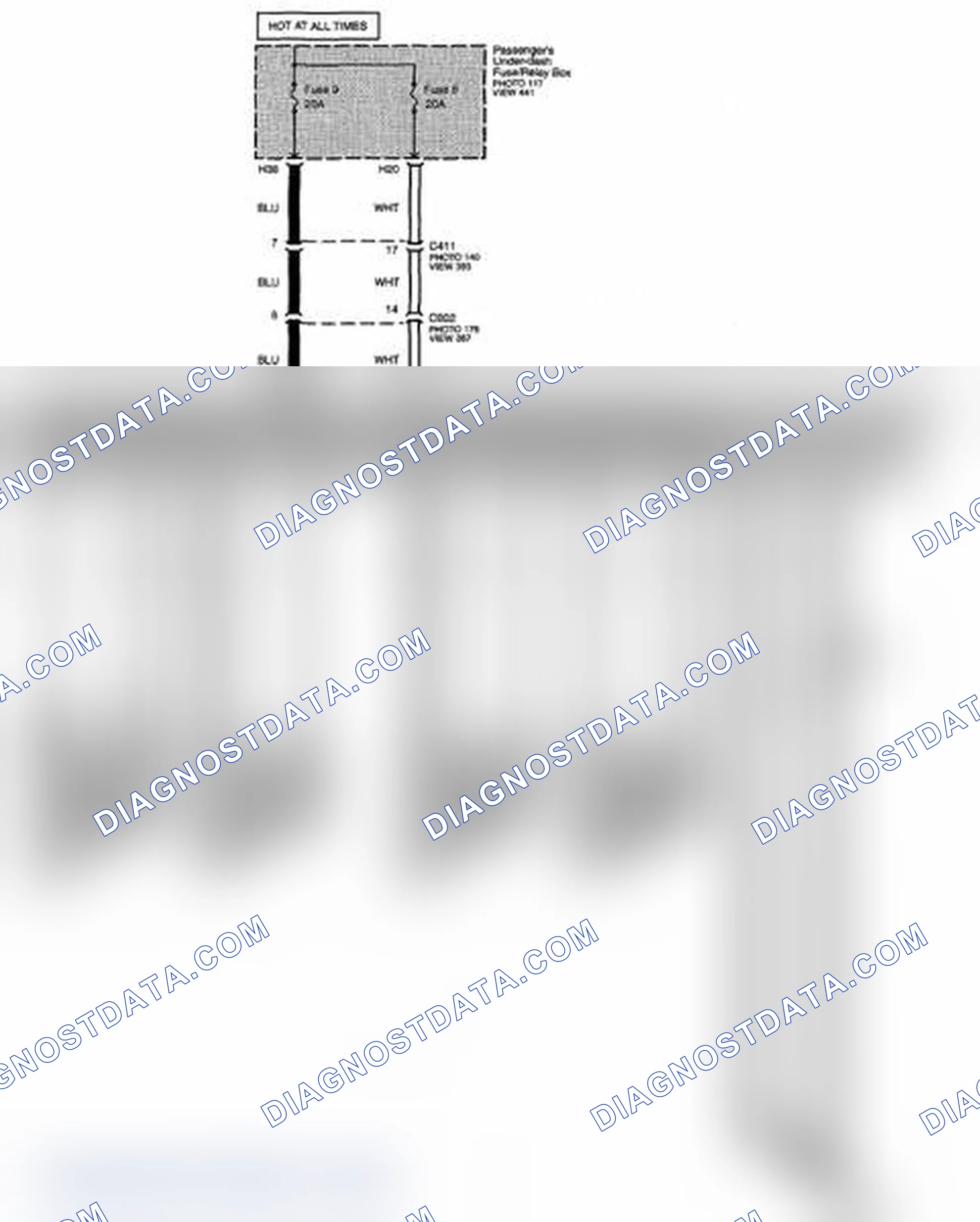 Scheme 299: Front Passengers Power Seat Circuit Diagram (Page 140)