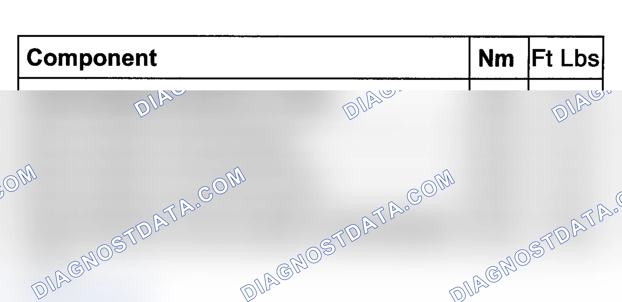 Scheme 13: TORQUE SPECIFICATIONS