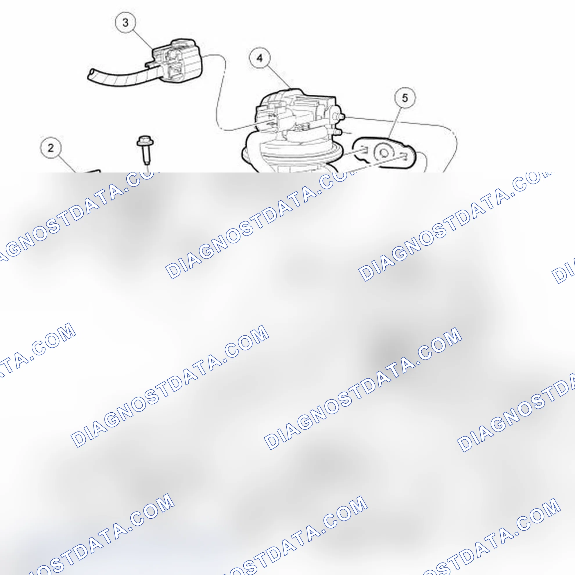 Scheme 11: Exhaust Gas Recirculation (EGR) System Components - Exploded View