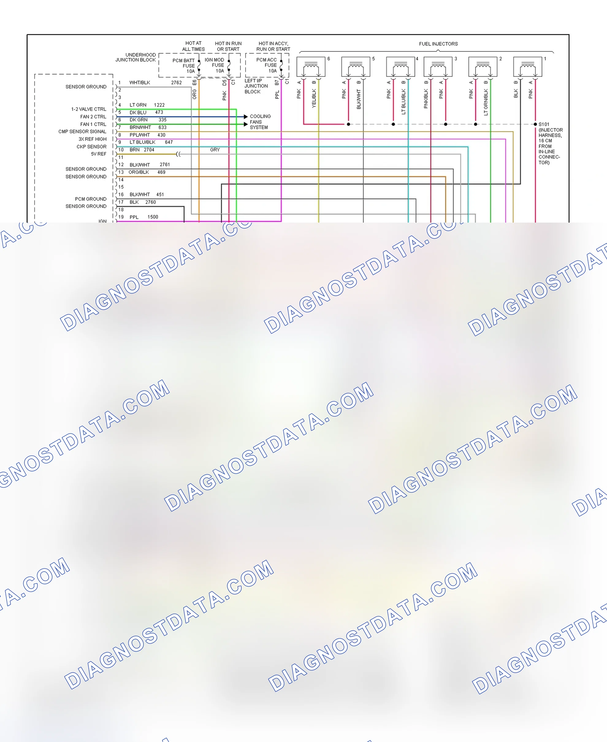 Scheme 68: PCM Wiring Diagram (Cutlass & Malibu - 3.1L - 1 Of 3)