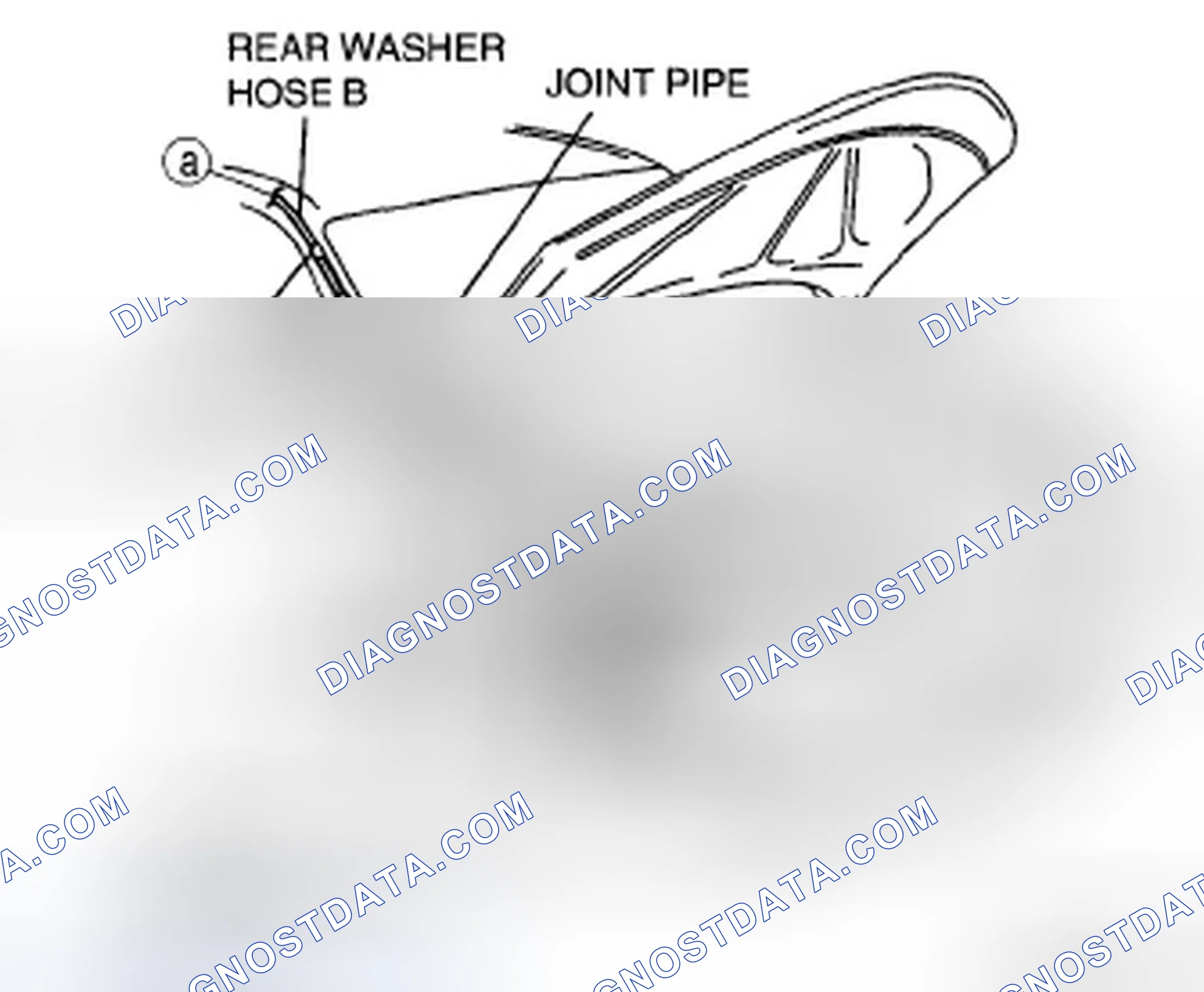 Scheme 41: REAR WASHER HOSE REMOVAL/INSTALLATION