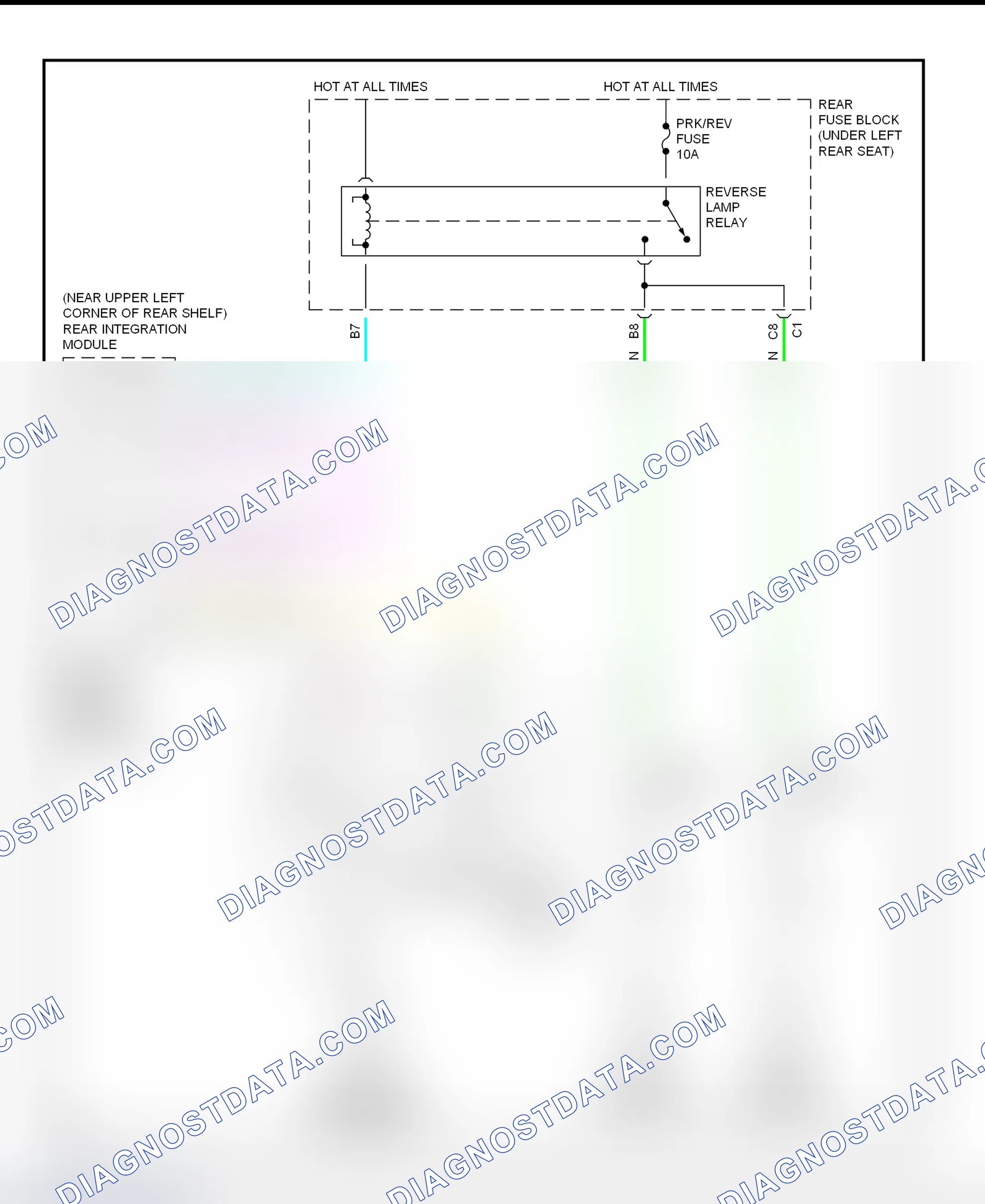 Scheme 44: Back-Up Lights Wiring Diagram (Aurora)