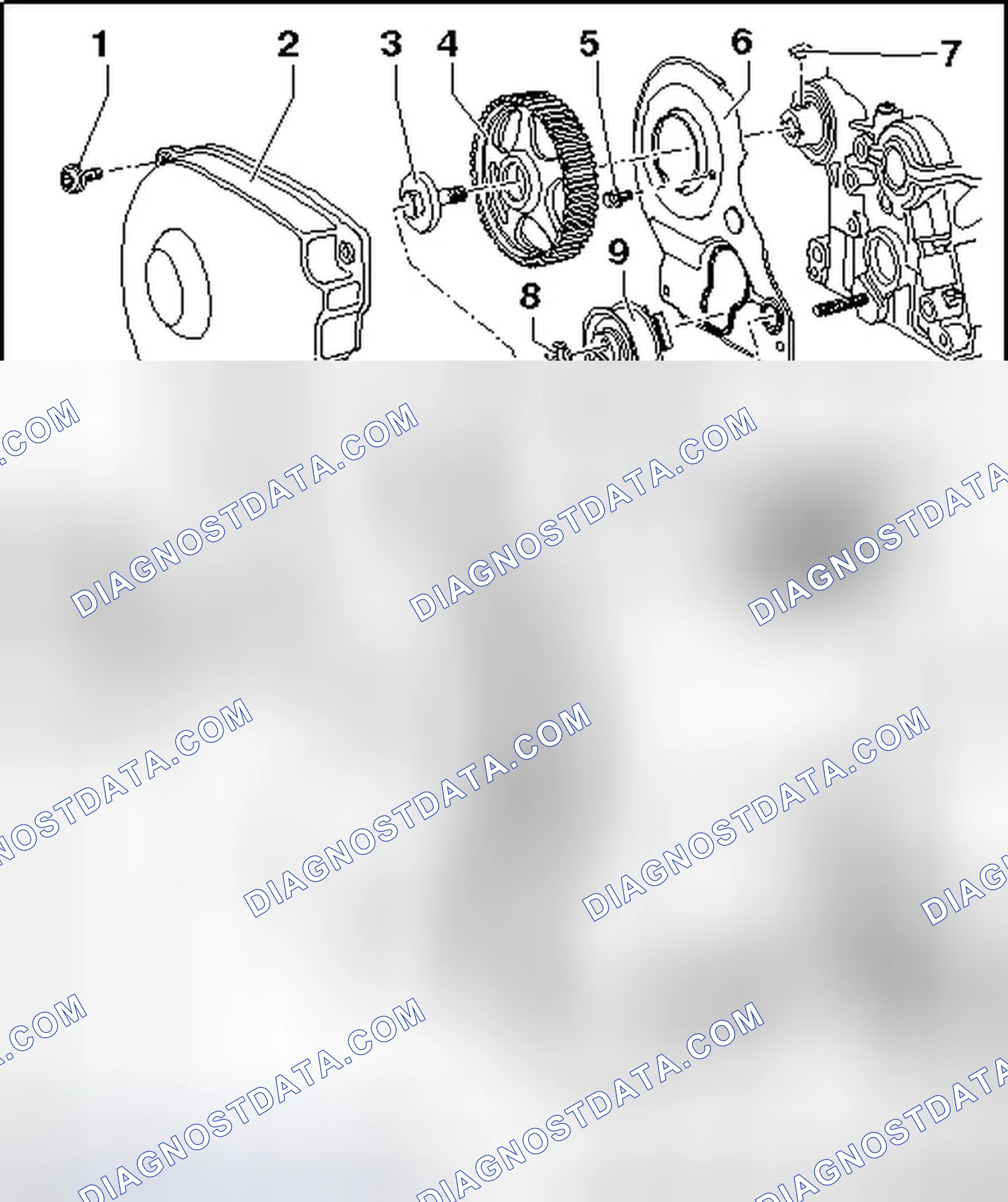 Scheme 115: TOOTHED BELT DRIVE, WITH DIVIDED TOOTHED BELT GUARD OVERVIEW