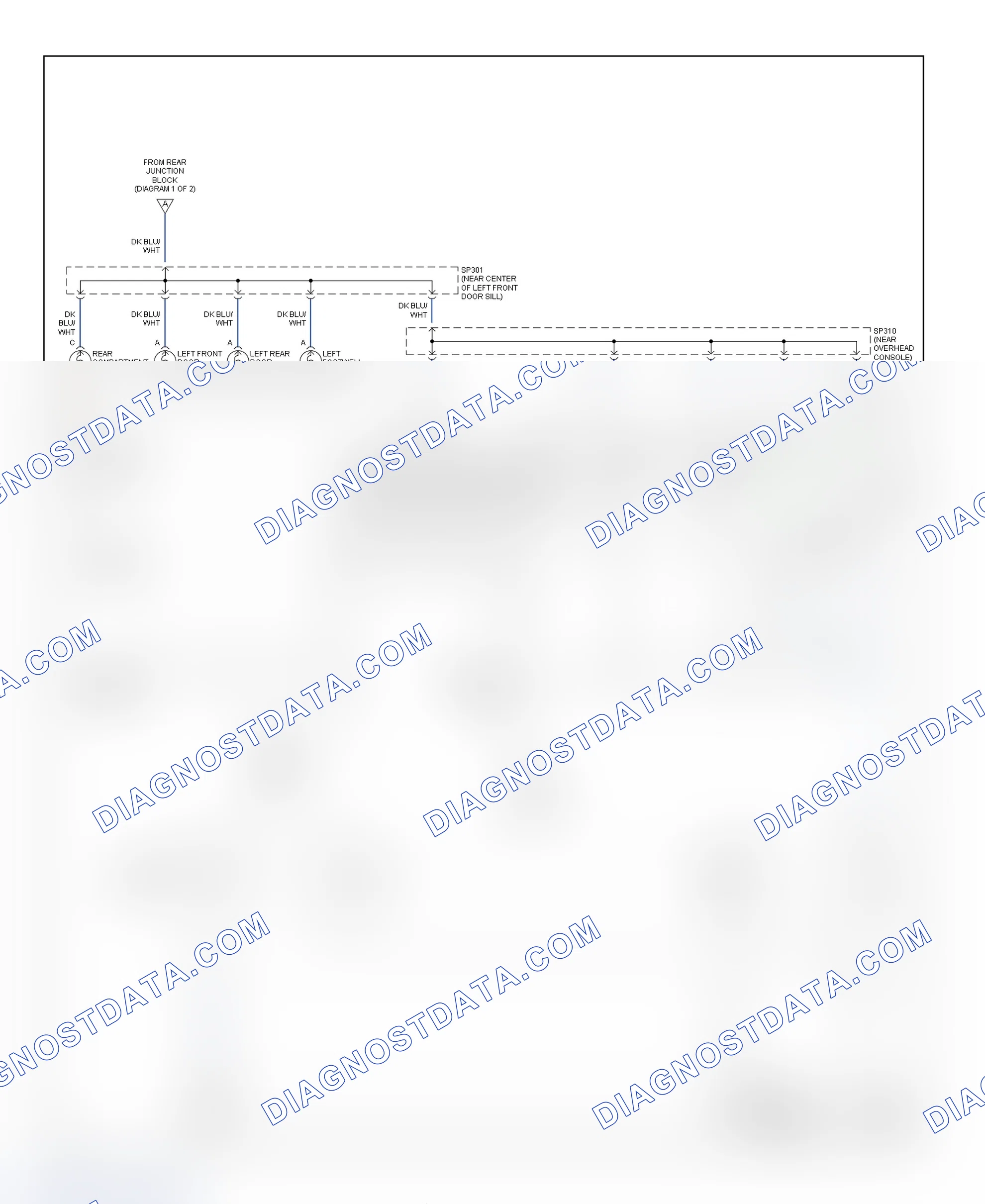 Scheme 60: Illumination/Interior Lights Wiring Diagram (Seville - 2 Of 4)
