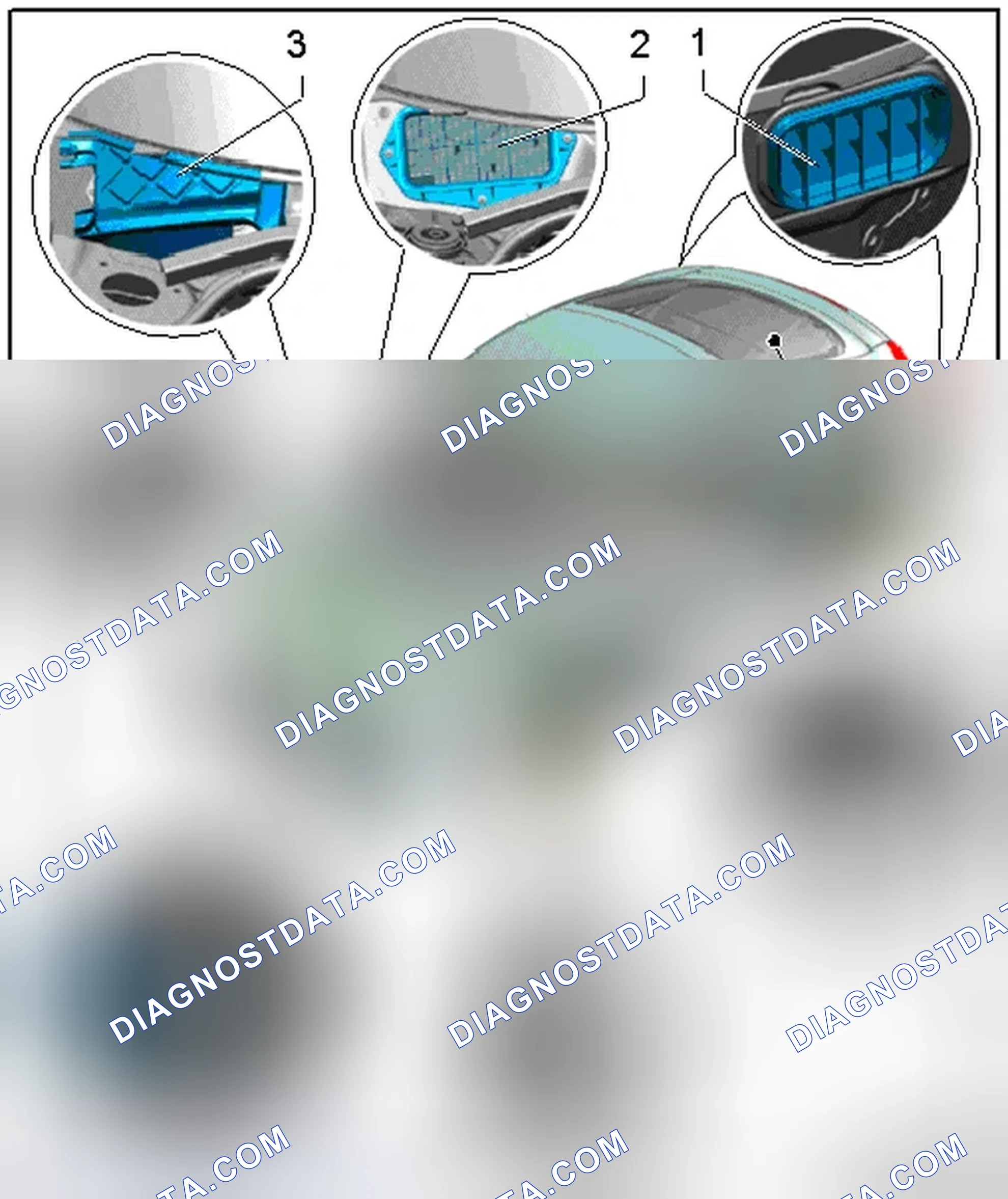 Scheme 113: COMPONENTS OUTSIDE PASSENGER COMPARTMENT
