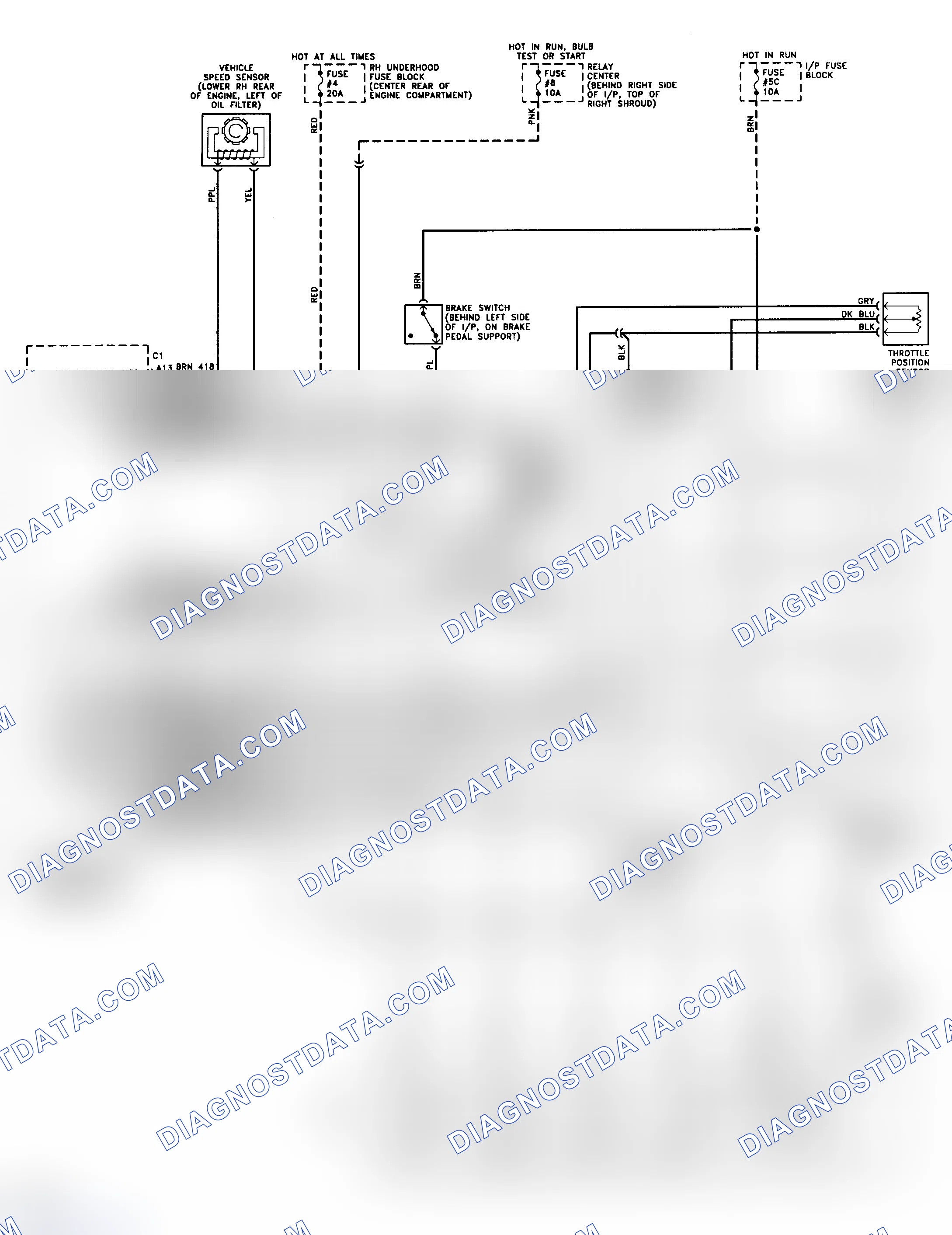 Scheme 203: 4T60-E Wiring Diagram (LeSabre & Park Avenue)