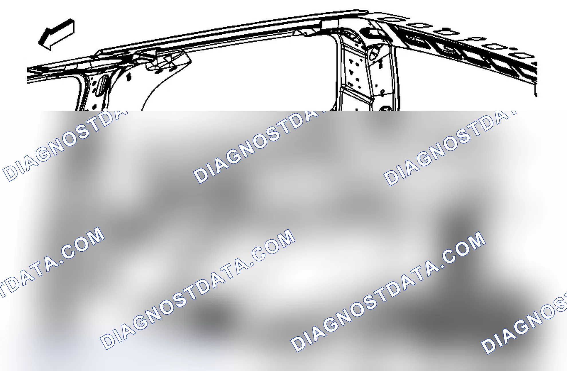Scheme 102: Rear Quarter Trim Panel Replacement - Right Side (Extended Wheelbase)