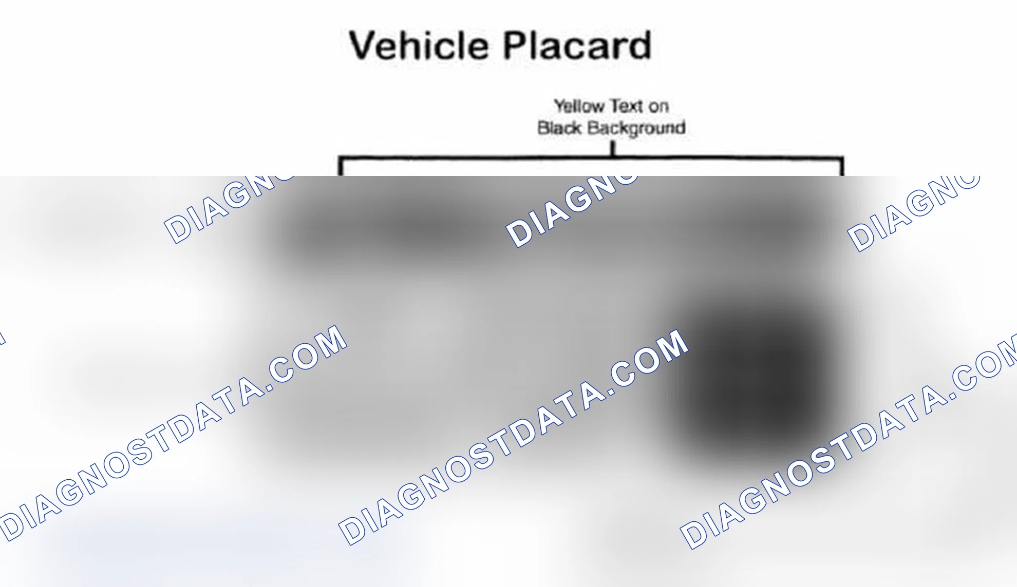 Scheme 28: Vehicle Tire Placard - Typical