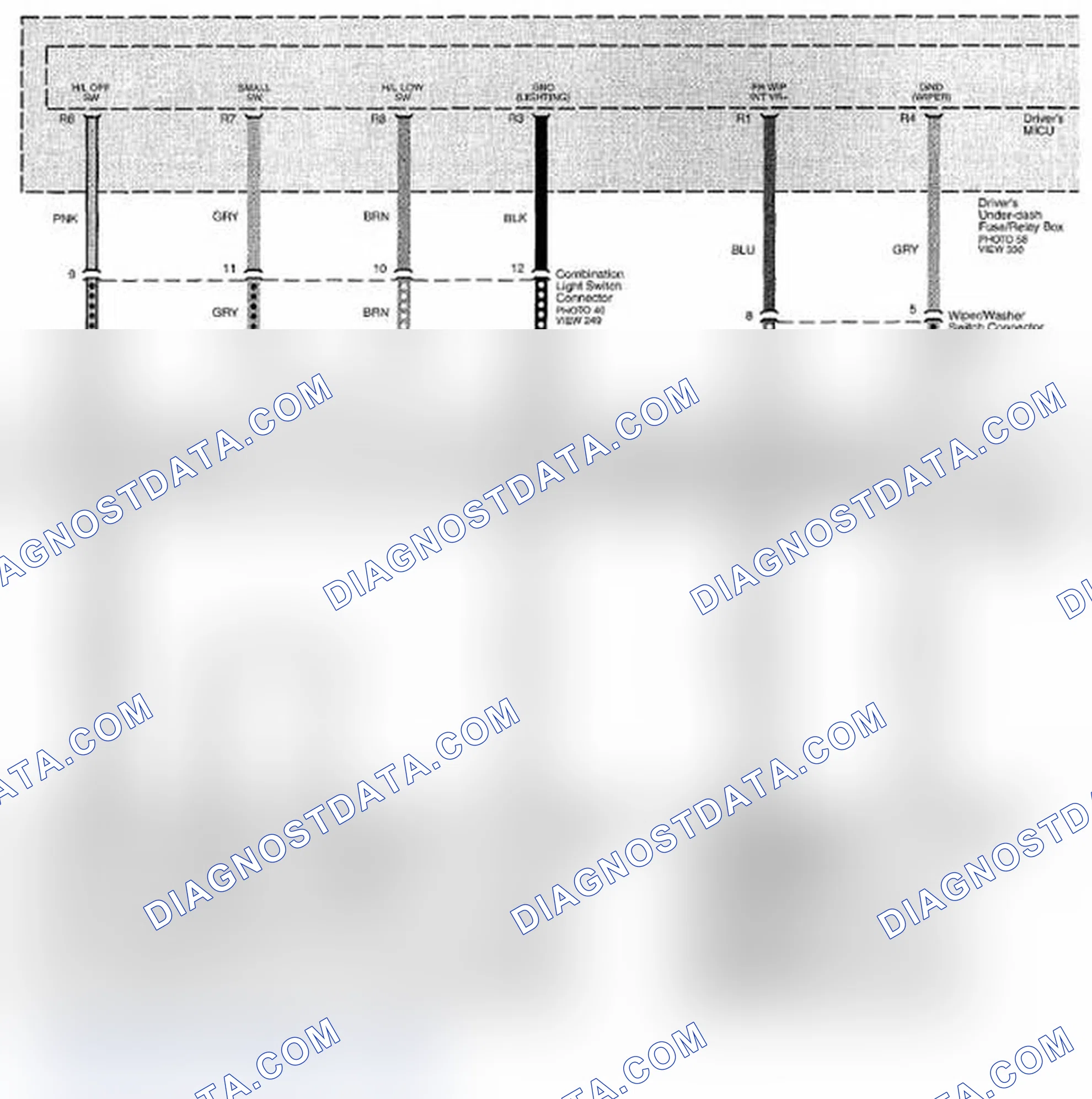 Scheme 223: Remote Starting System Circuit Diagram (Acura Accessory:Keyless Access) (Page 21-36)