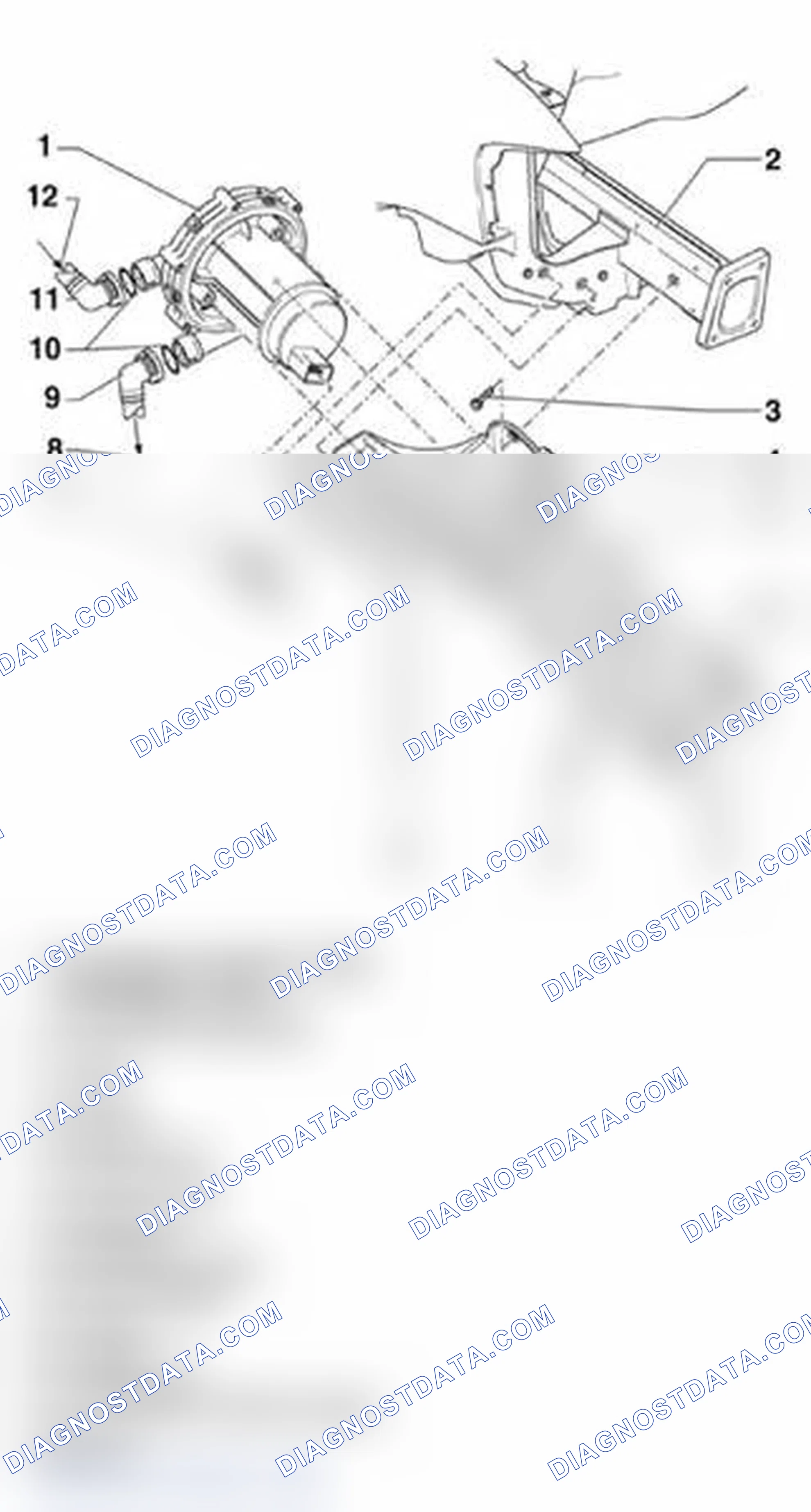 Scheme 12: Exploded View Of Secondary Air Injection (AIR) System