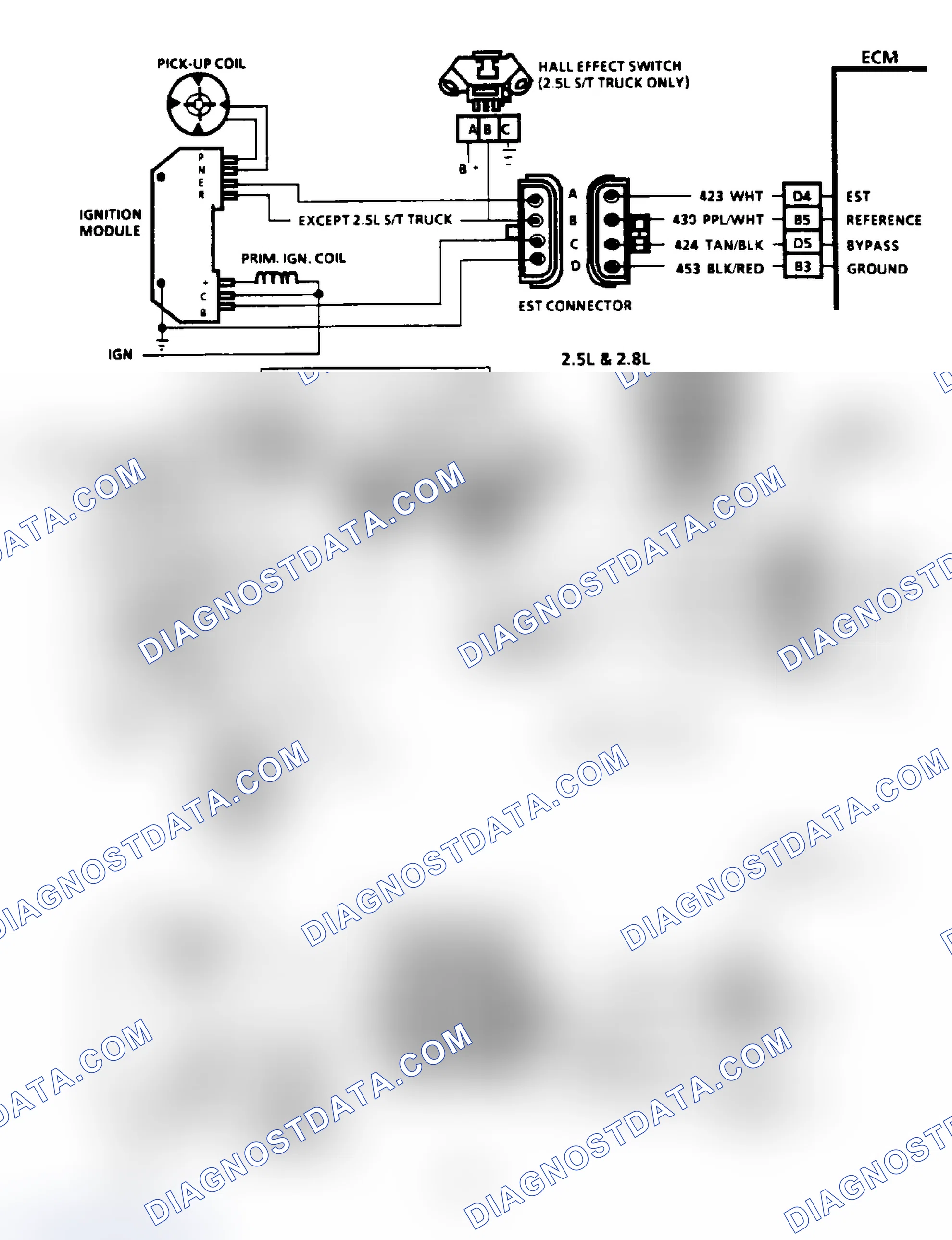 Scheme 71: Code 42: EST With HEI Ignition Circuit Diagram