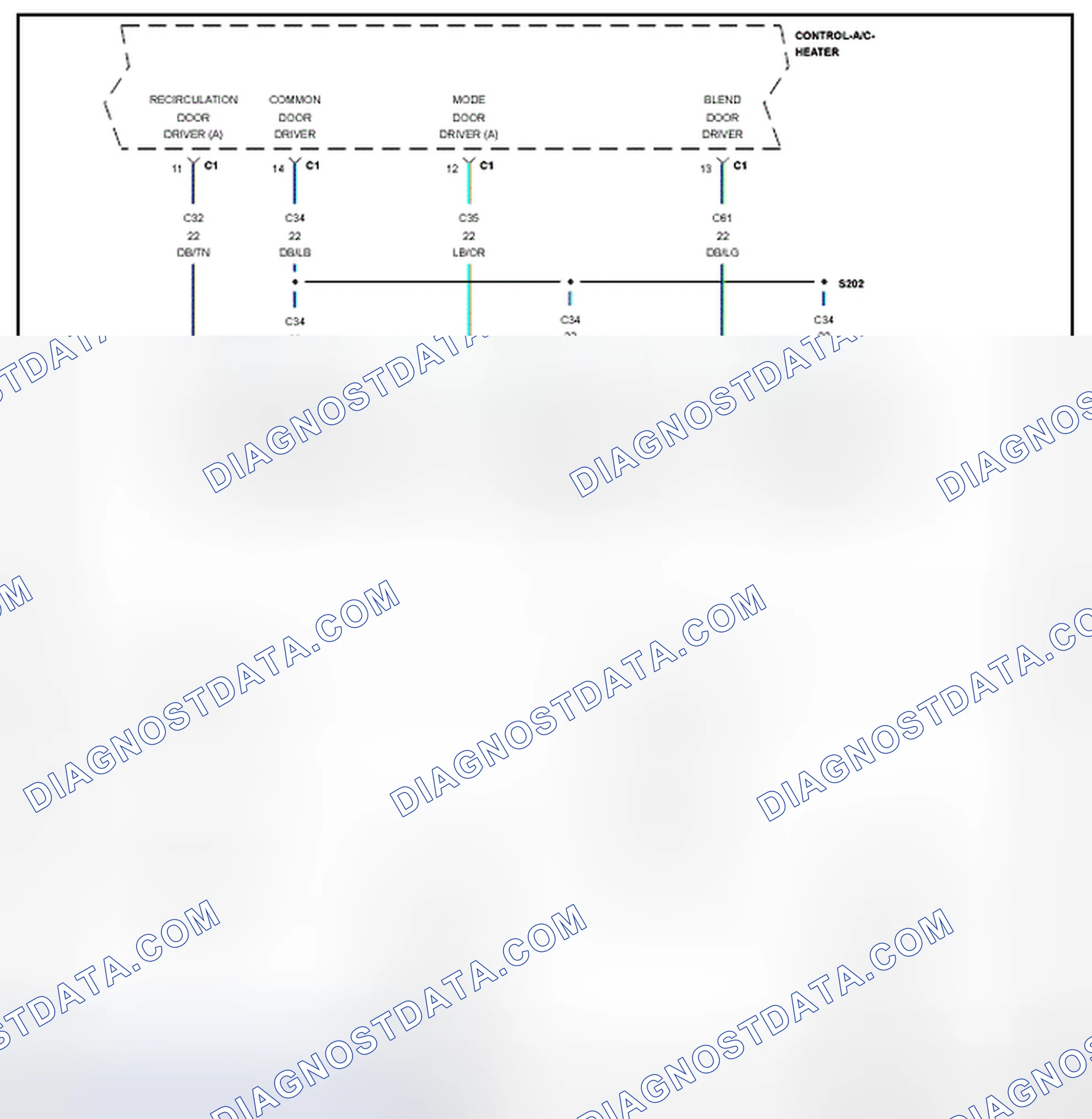 Scheme 20: B1040-PANEL MODE DOOR 1 CONTROL CIRCUIT/PERFORMANCE