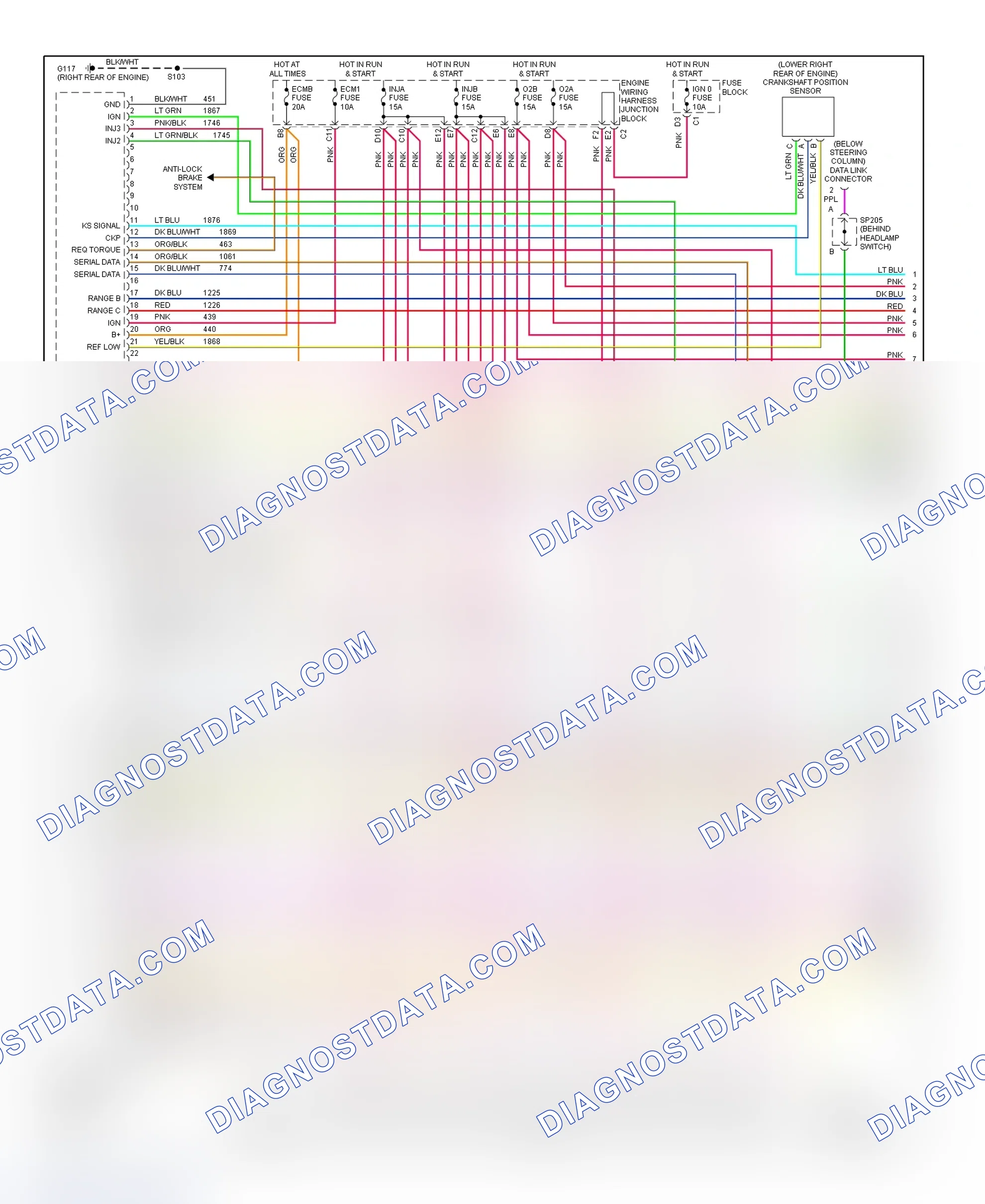 Scheme 183: PCM Wiring Diagram (Sierra, Silverado, Tahoe & Yukon XL - 6.0L - 1 Of 5)