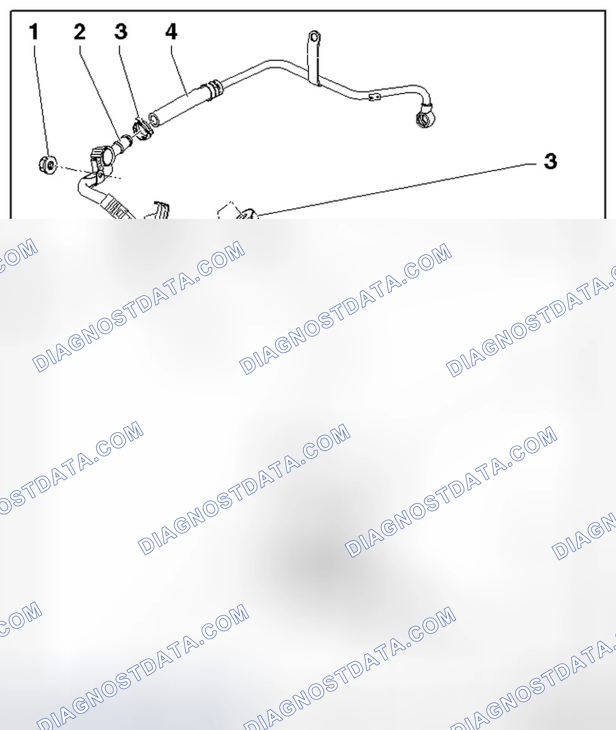 Scheme 8: Coolant Recirculation Pump -V50- OVERVIEW, WITHOUT A BYPASS THERMOSTAT