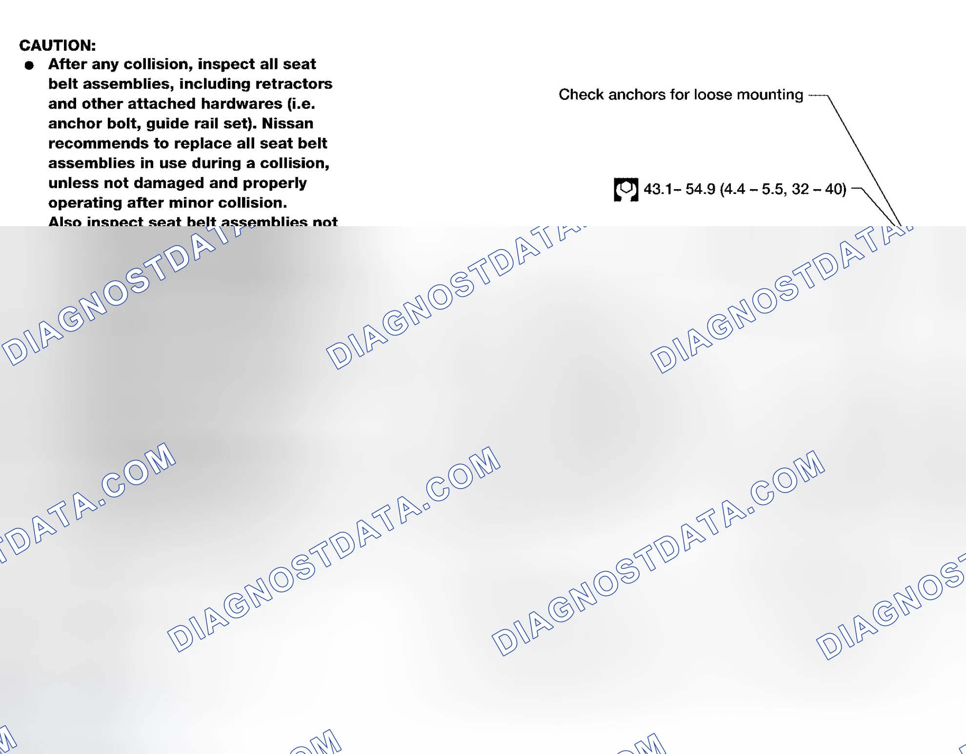Scheme 80: Checking Seat Belts, Buckles, Retractors, Anchors and Adjusters
