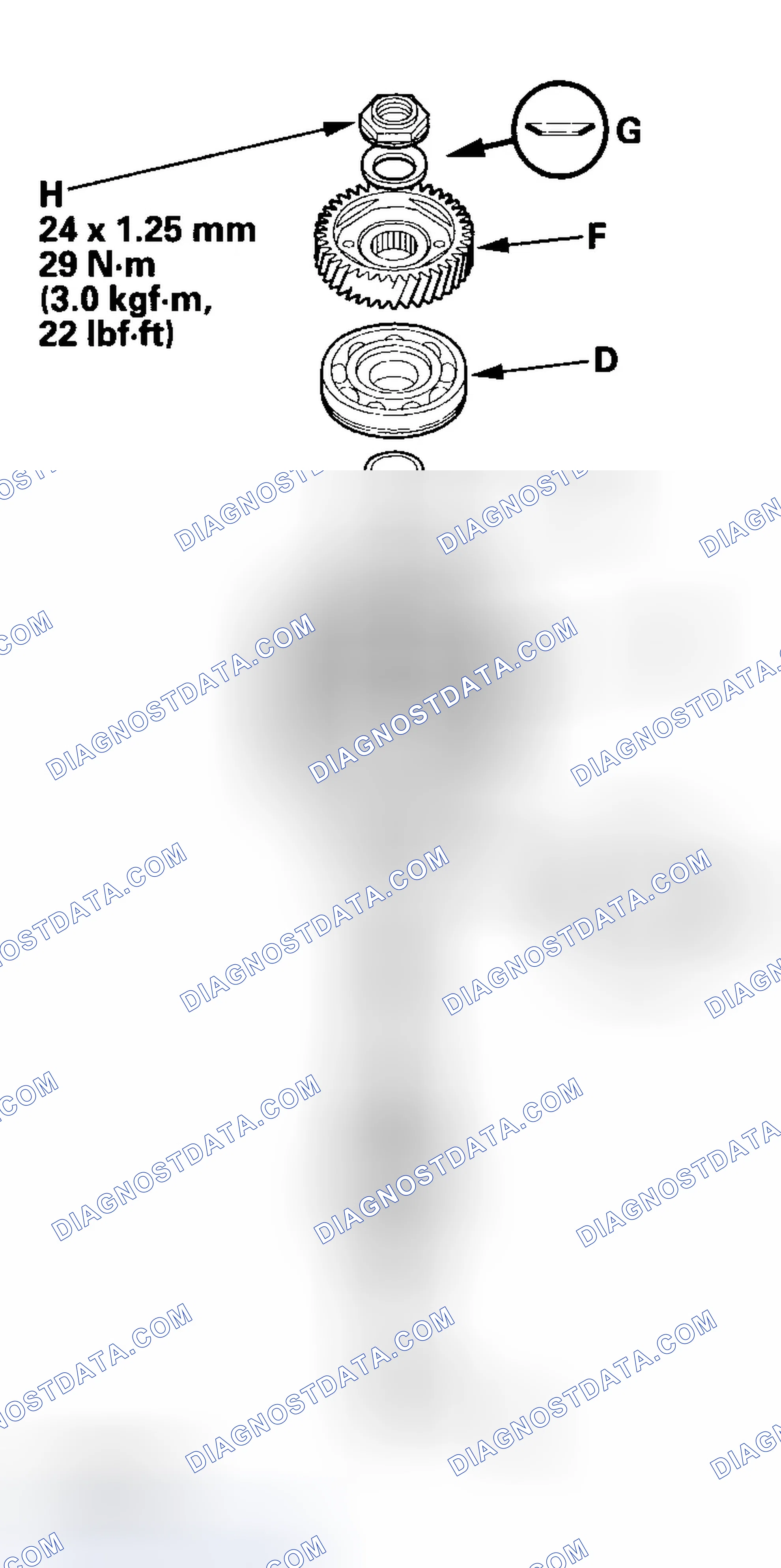 Scheme 249: Mainshaft 3rd Gear Axial Clearance Inspection
