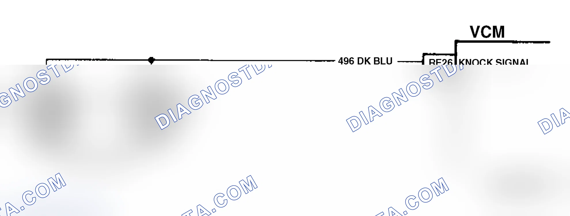 Scheme 90: Code P0327 Schematic (4.3L "S" & "T" Series Pickup M/T) Knock Sensor Grounded
