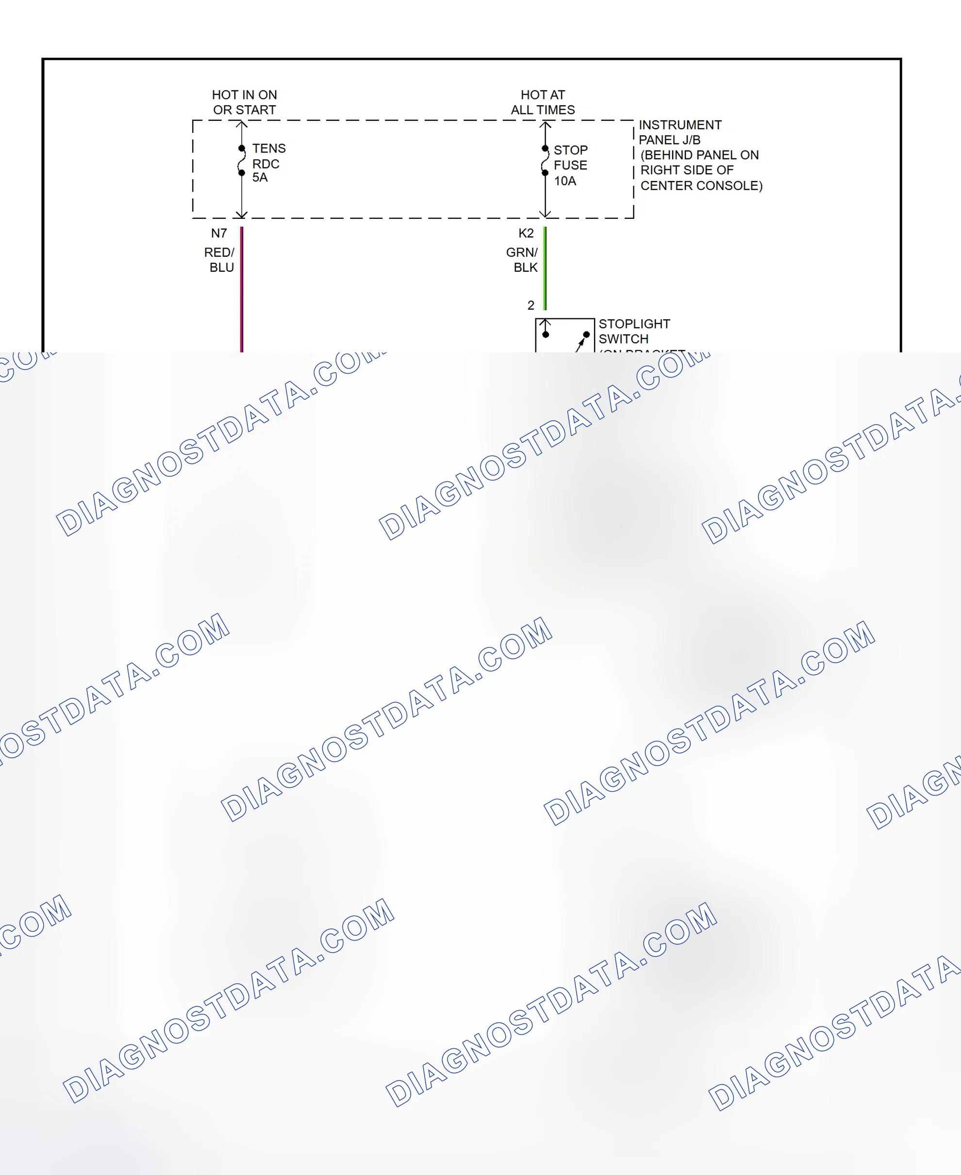 Scheme 277: Shift Interlock System Wiring Diagram (2001 - Toyota Celica)