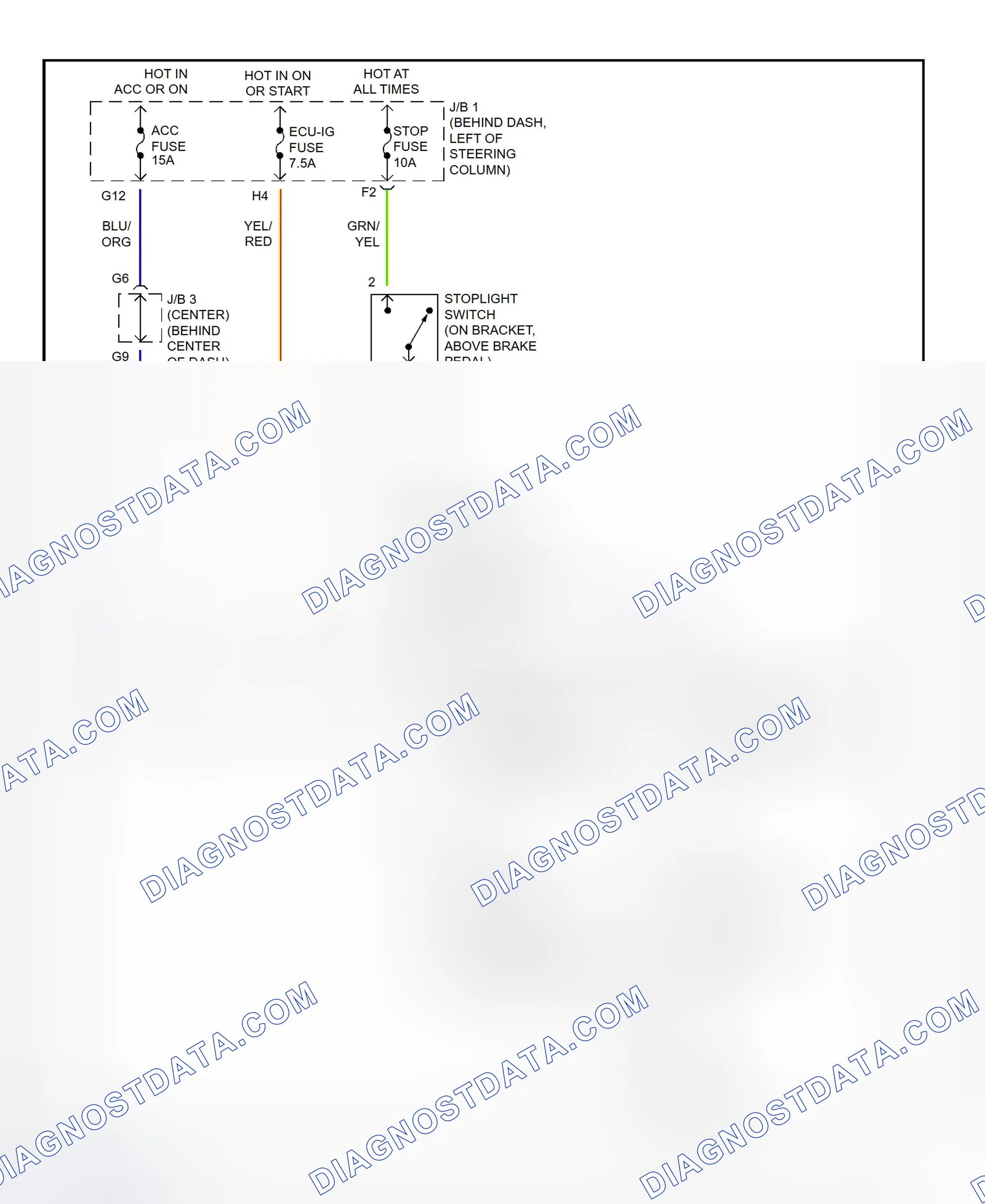 Scheme 304: Shift Interlock System Wiring Diagram (2002 - Toyota Tacoma)