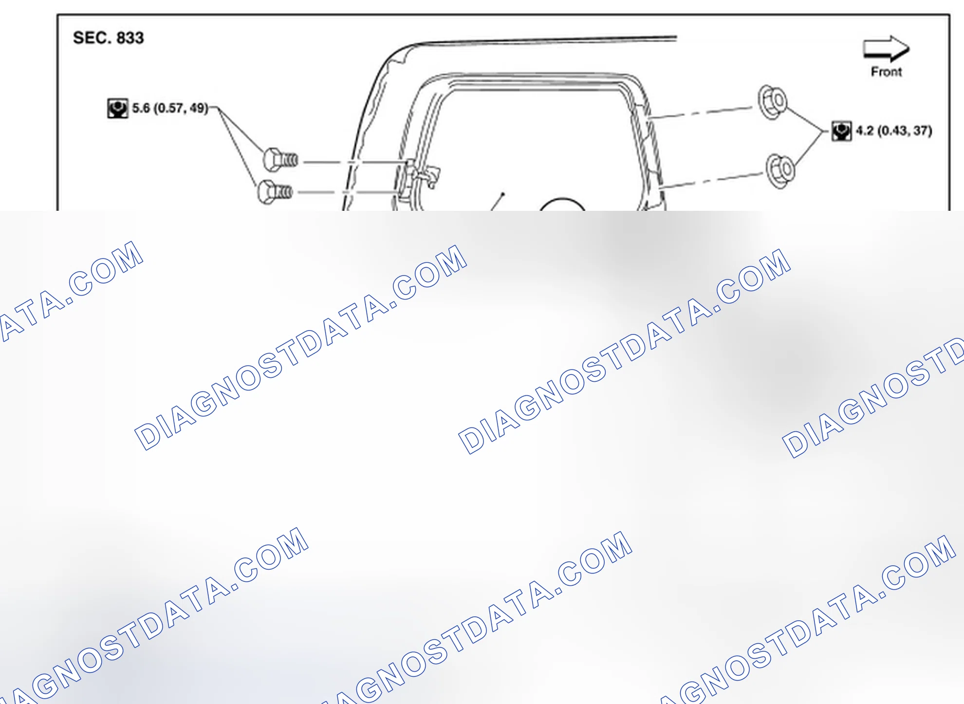 Scheme 94: Removal and Installation (without Rear Power Vent Windows)