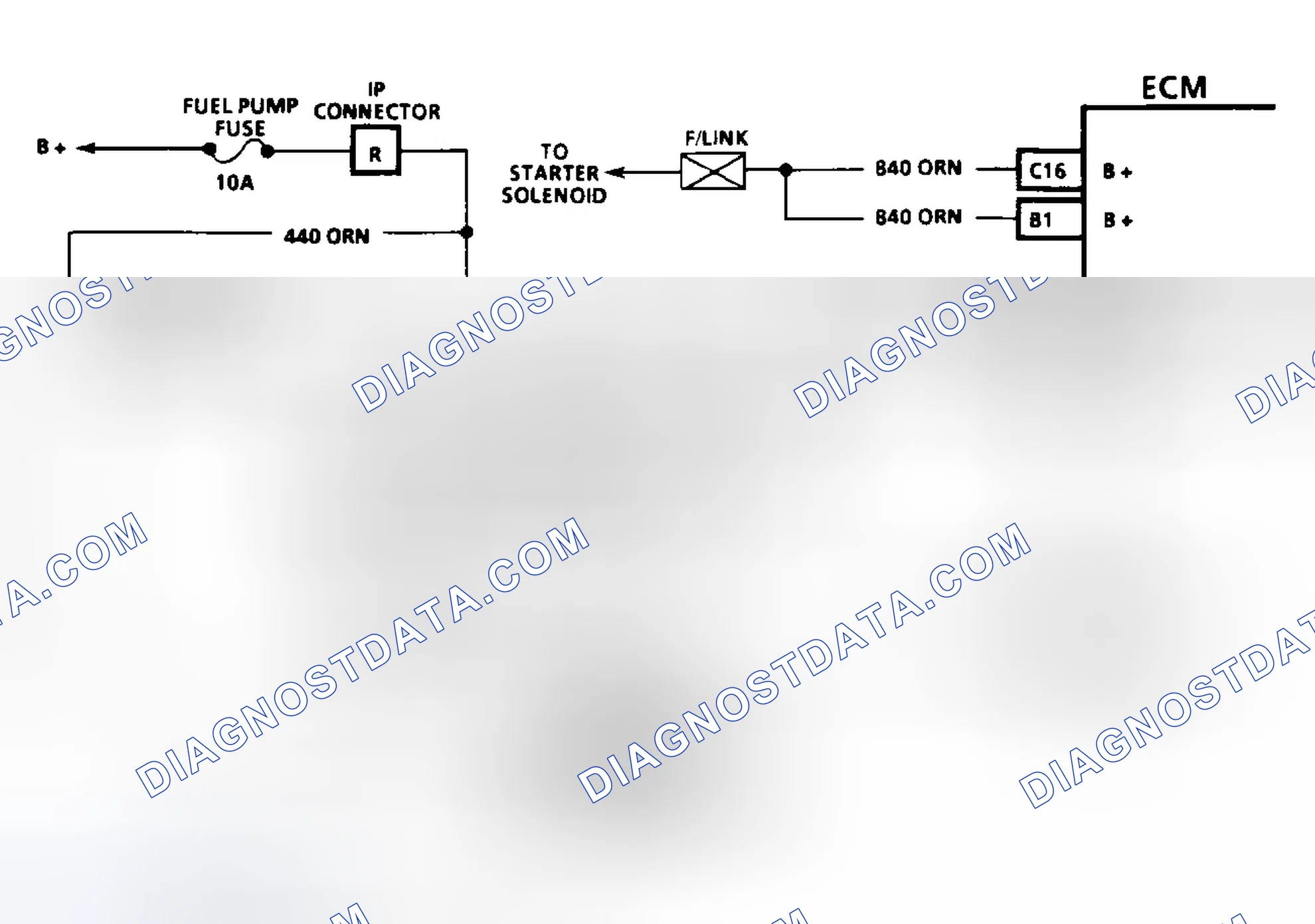 Scheme 80: Code 54: Fuel Pump Circuit Circuit Diagram (3.1L)