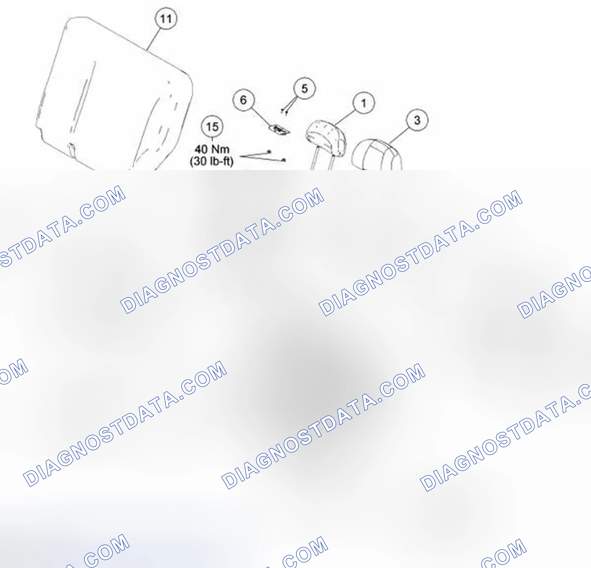 Scheme 46: Seat Backrest - Rear