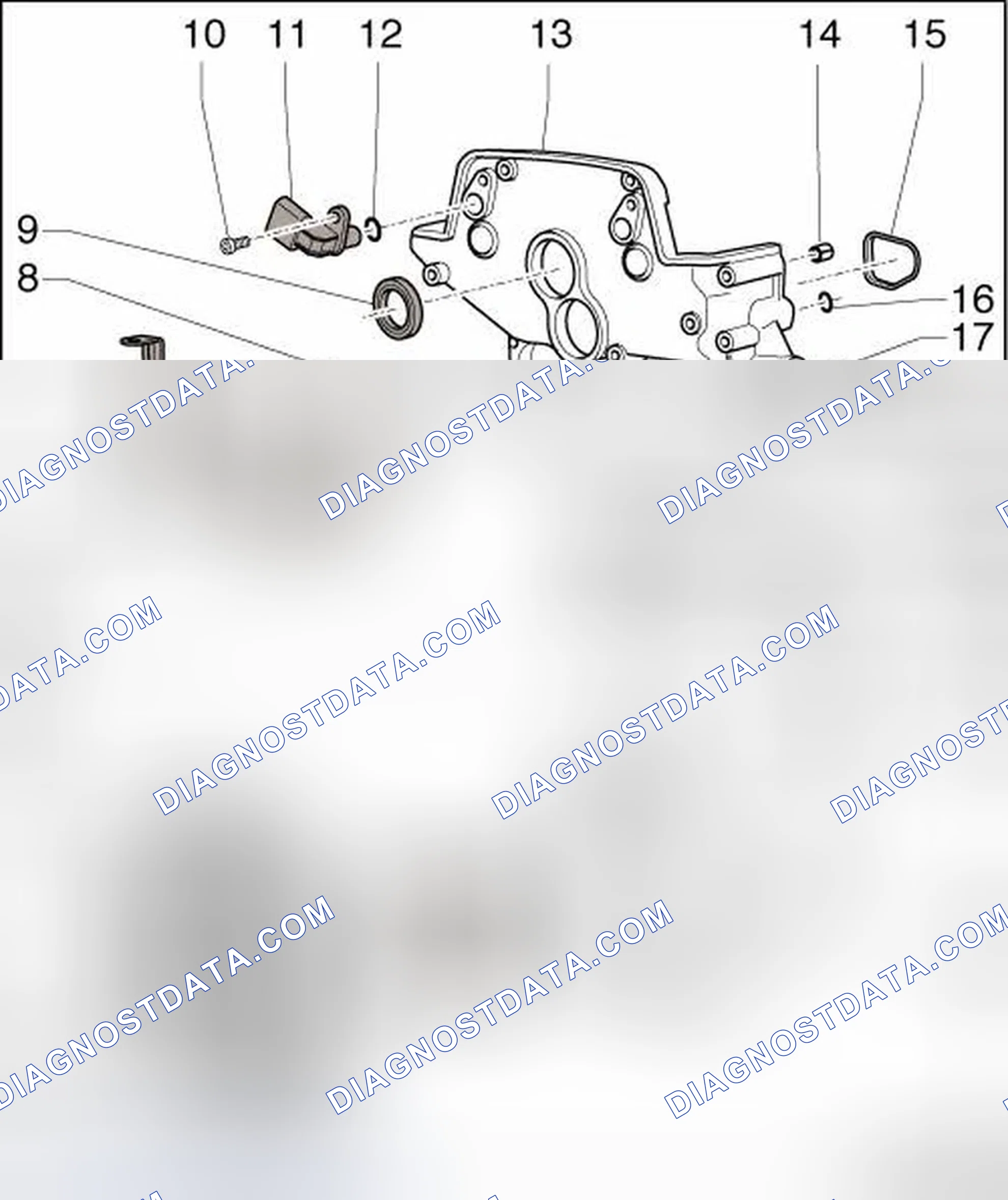 Scheme 6: TIMING CHAIN COVERS ASSEMBLY OVERVIEW
