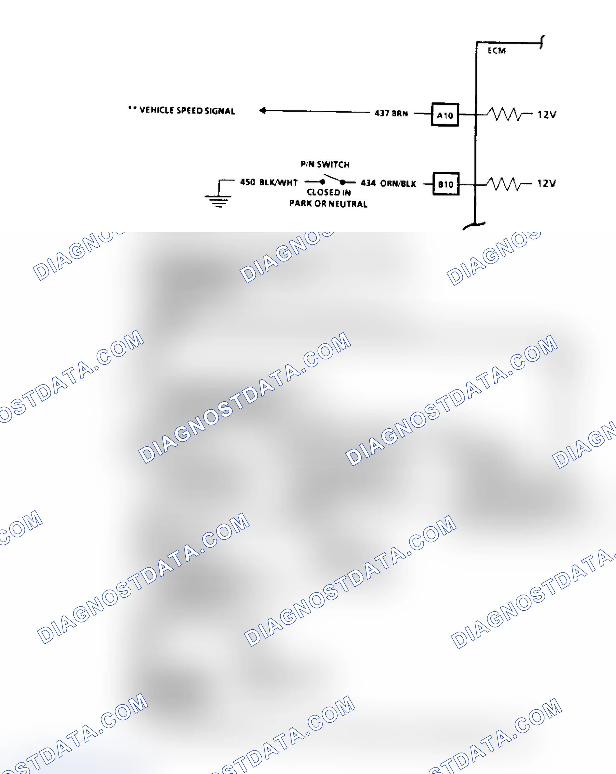 Scheme 57: Code 24, Vehicle Speed Sensor (VSS) Flow Chart & Schematic