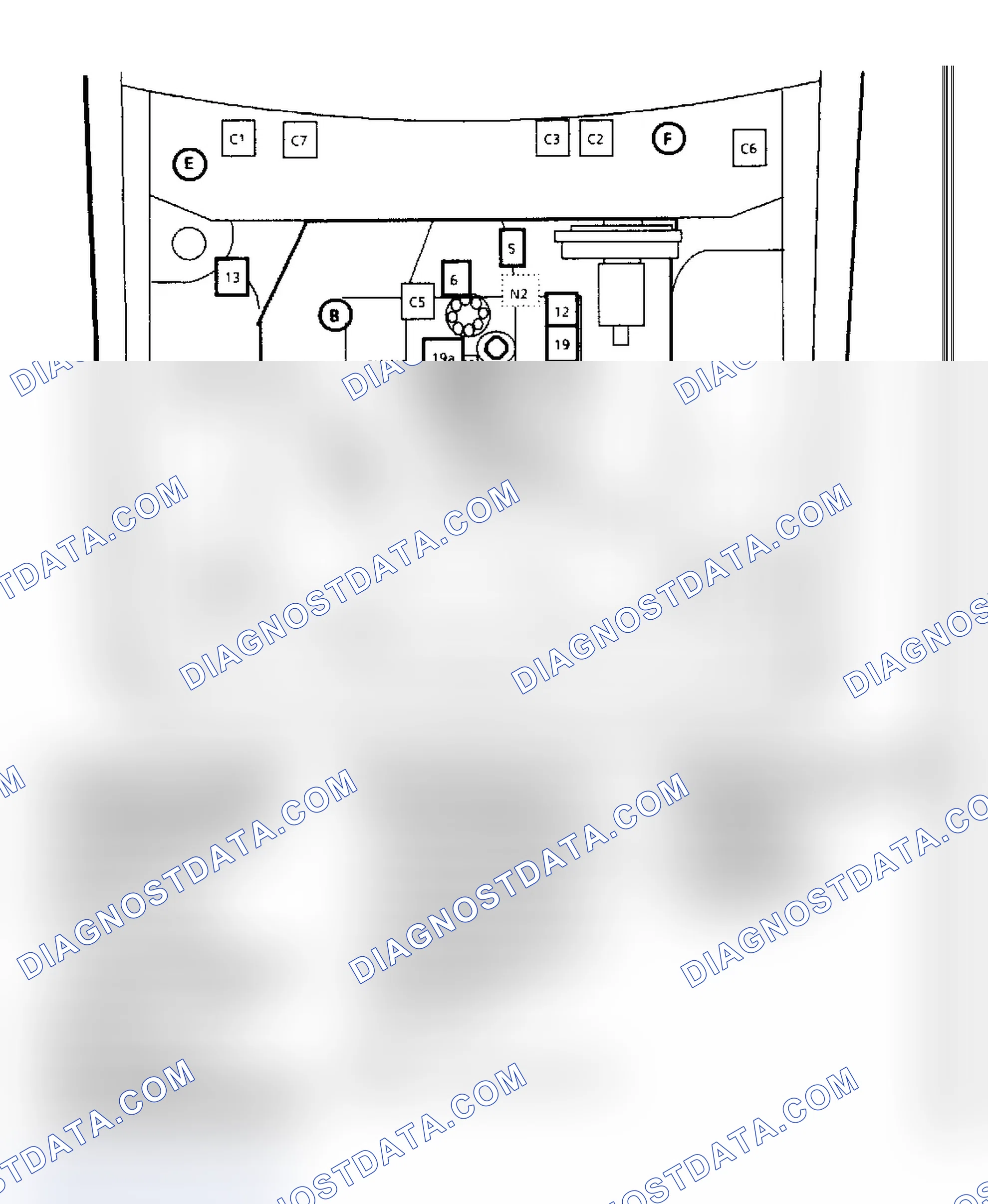 Scheme 462: Oldsmobile (B & G Bodies), (VIN Y/9) Component Locations