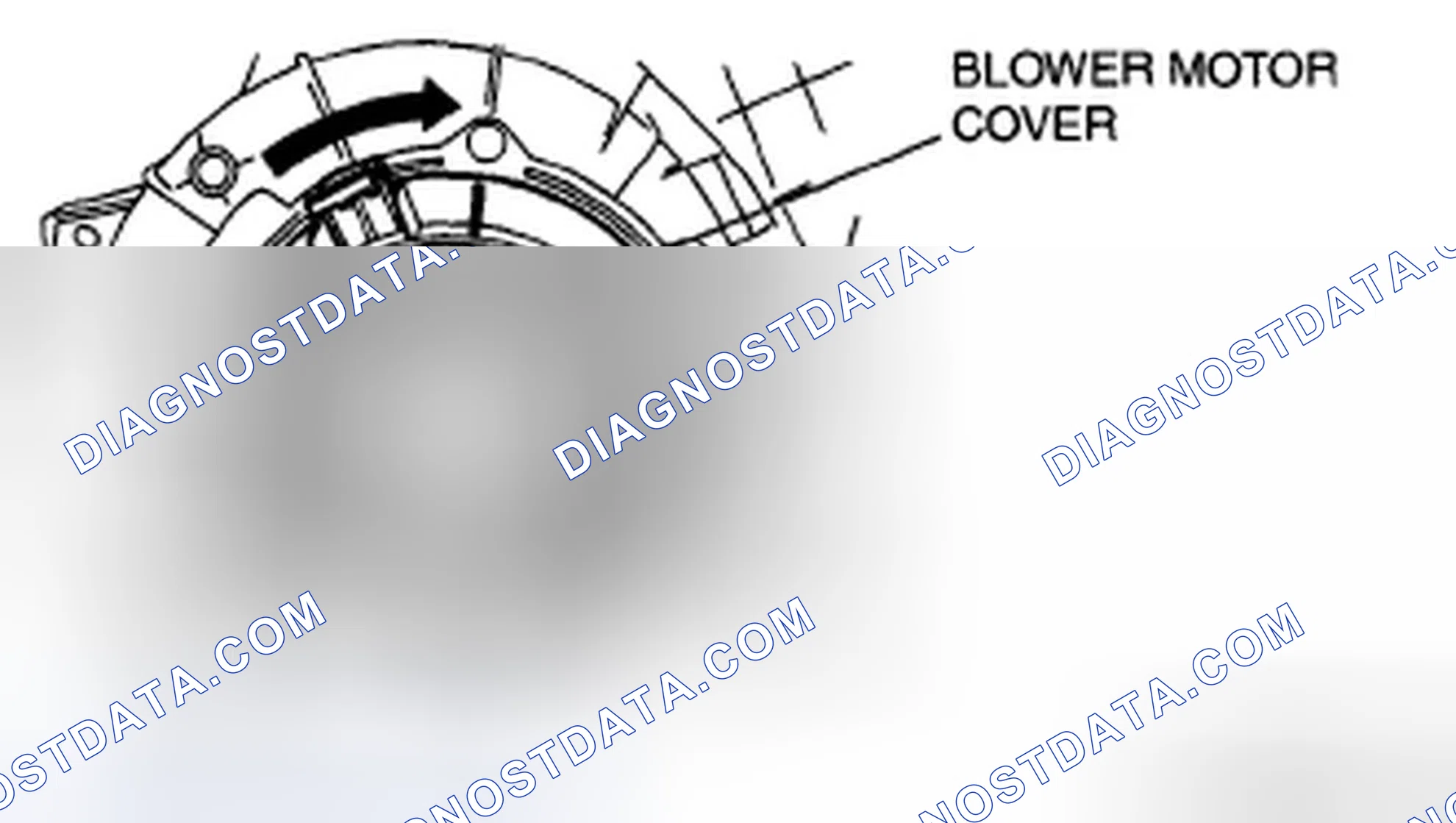 Scheme 87: Blower Motor Cover Installation Note