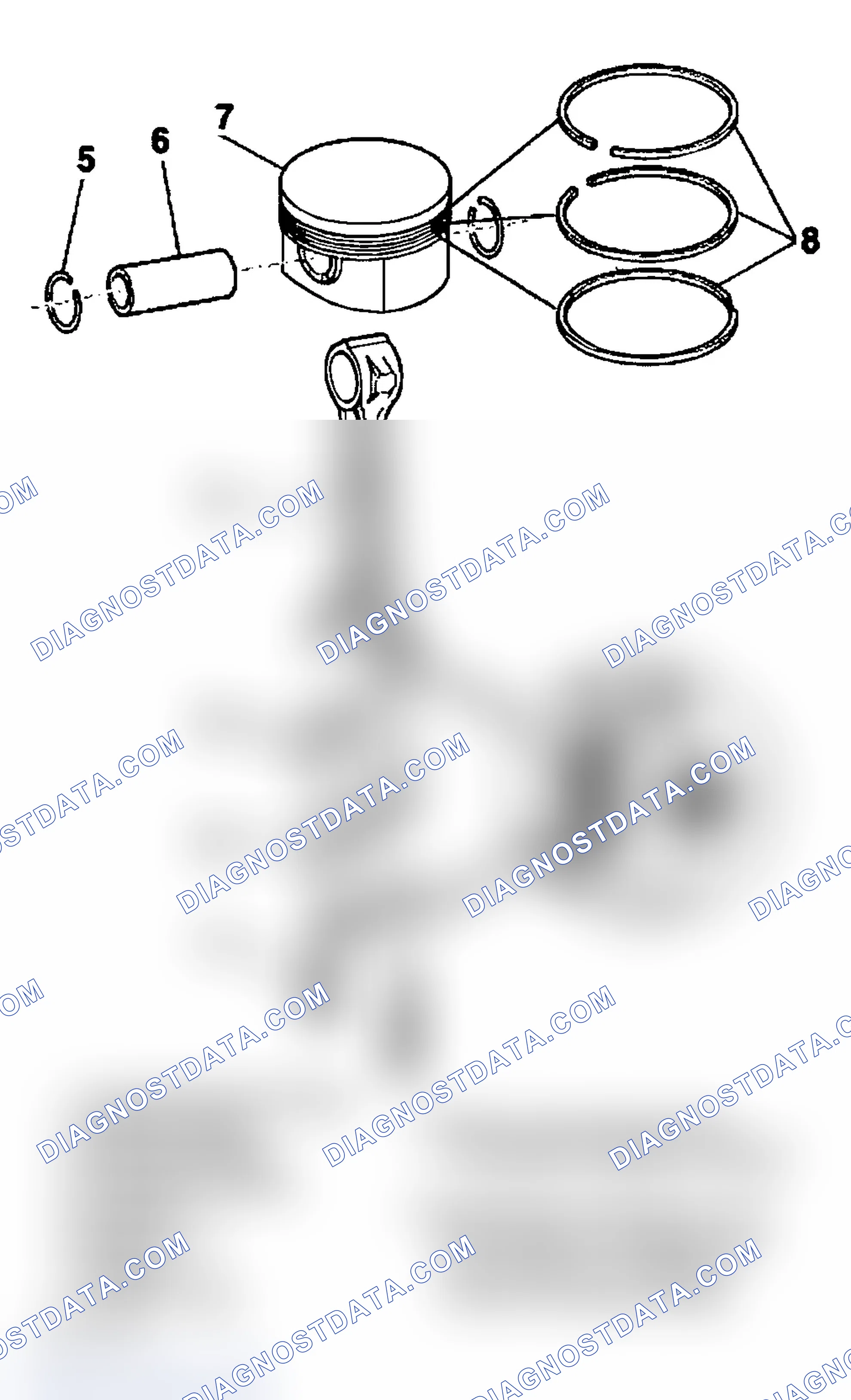 Scheme 222: Piston & Connecting Rod Assembly
