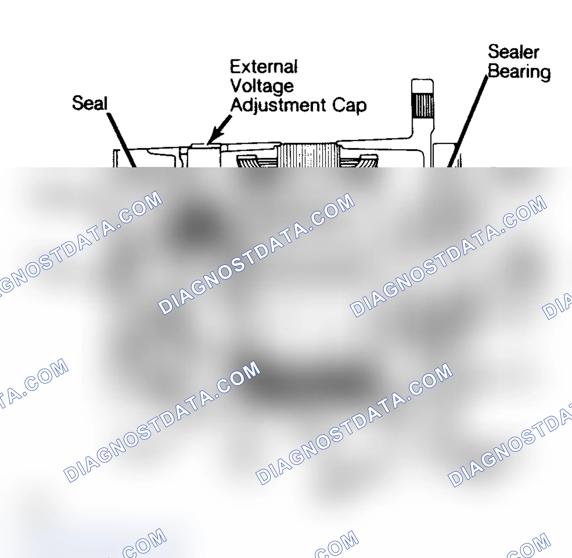 Scheme 2: Cutaway View of 100-Amp Heavy-Duty Alternator w/ Integral Regulator