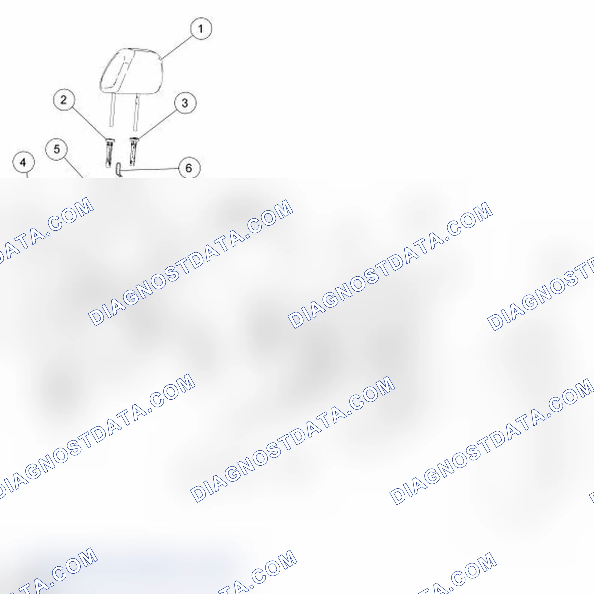 Scheme 136: Seat - Exploded View, Front