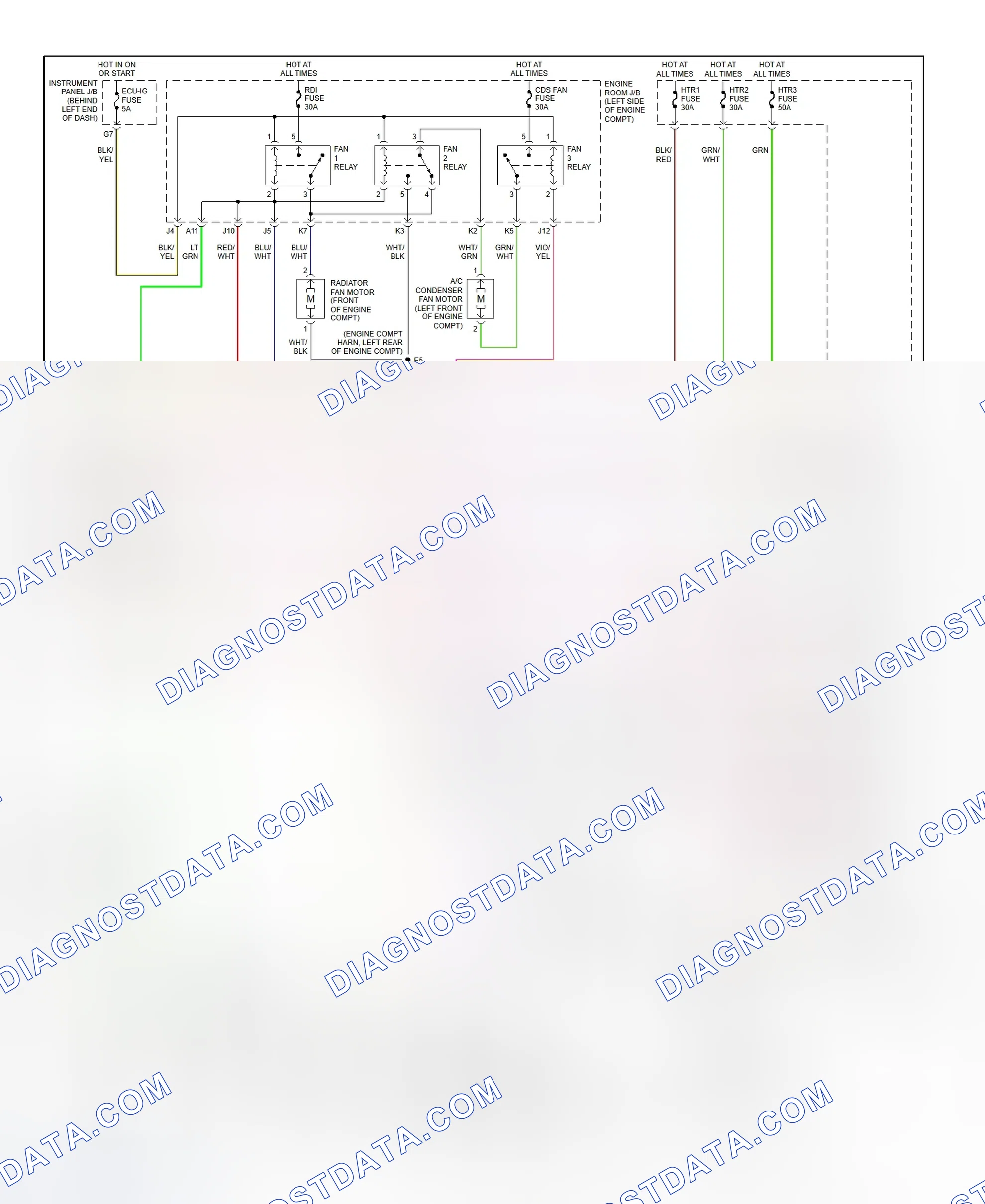 Scheme 2: Automatic A/C-Heater System Wiring Diagram (2001 Prius - 2 Of 2)