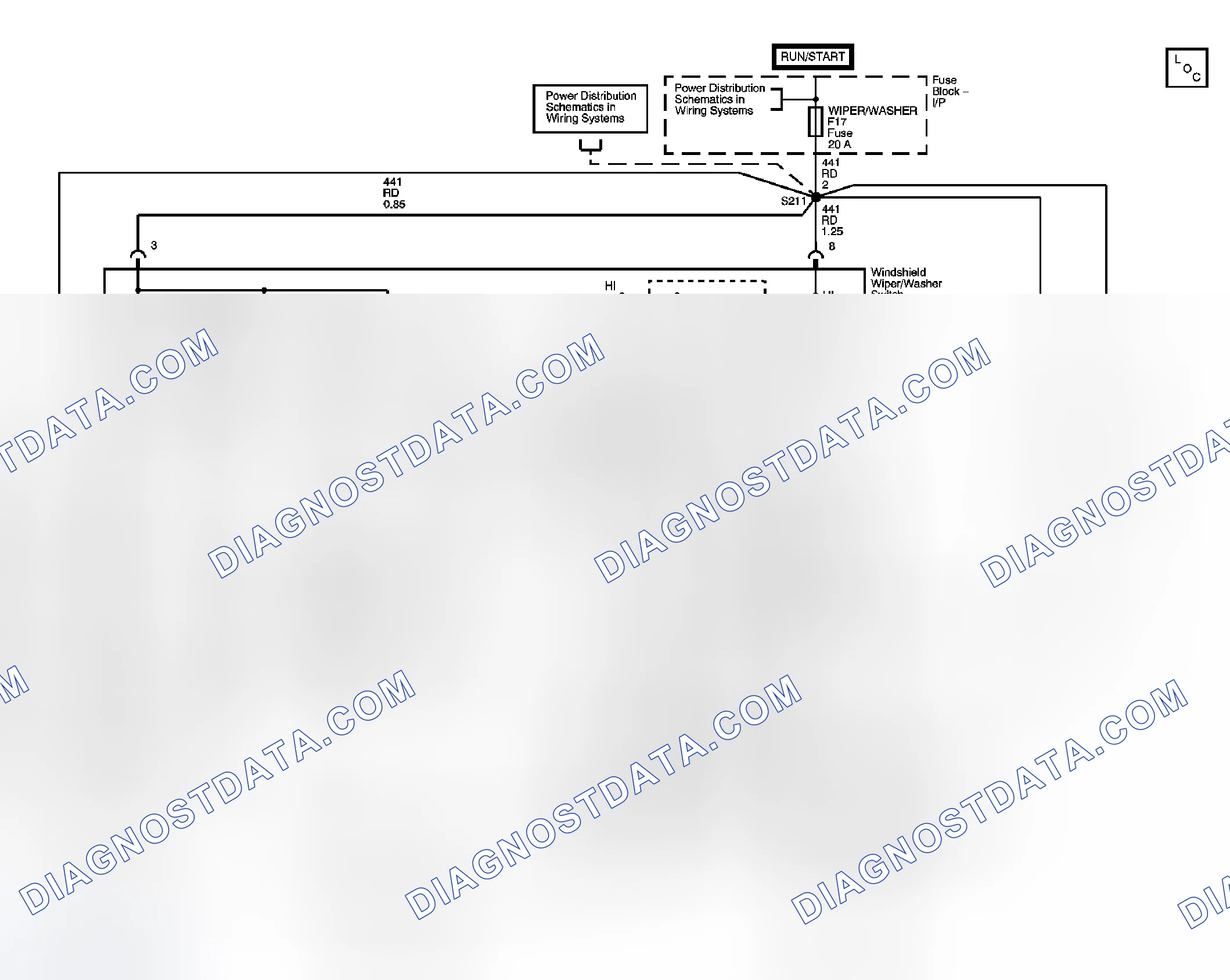 Scheme 2: Wiper/Washer Schematics (Hatchback)