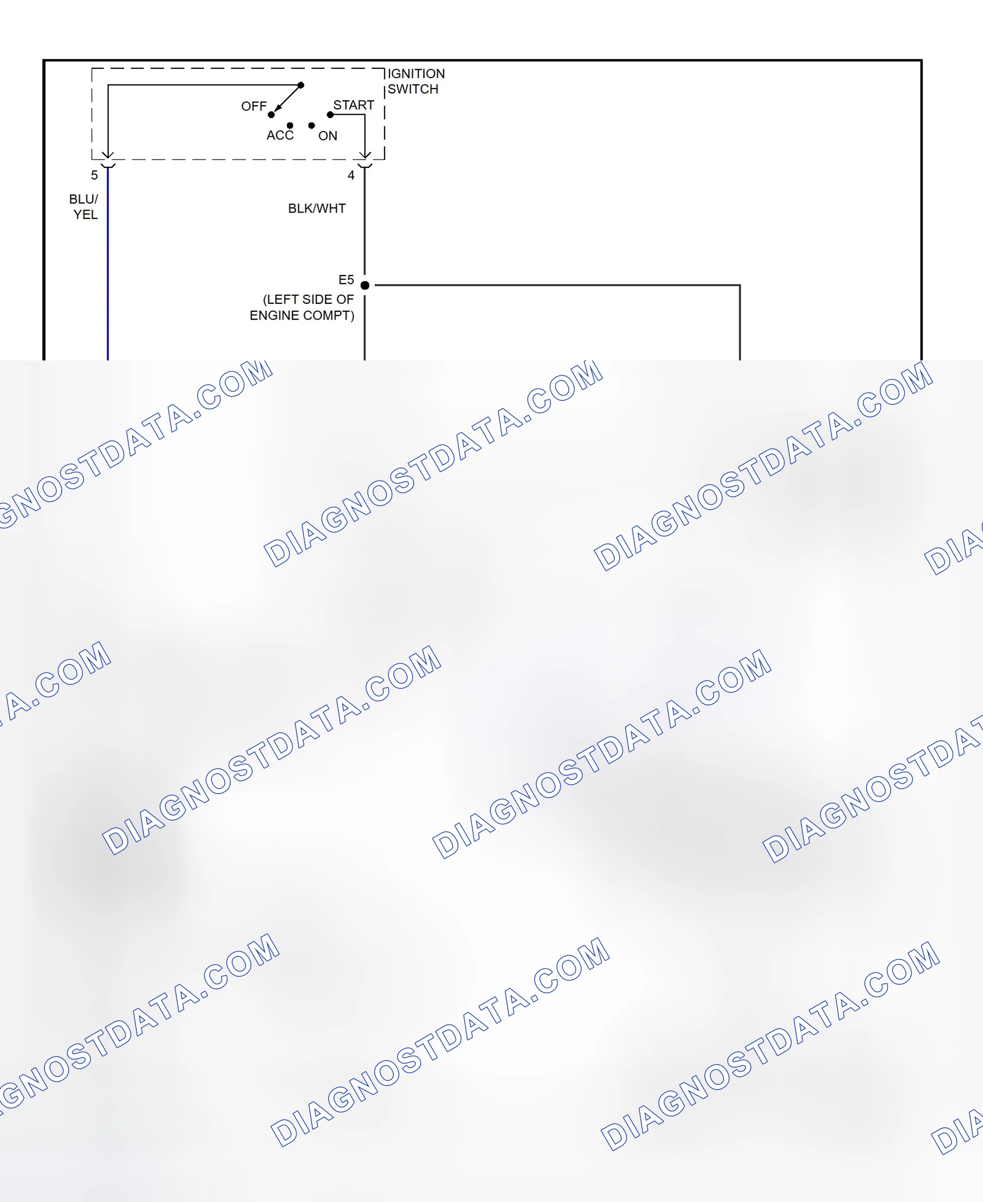 Fig. 26: Starting System Wiring Diagram (Highlander)