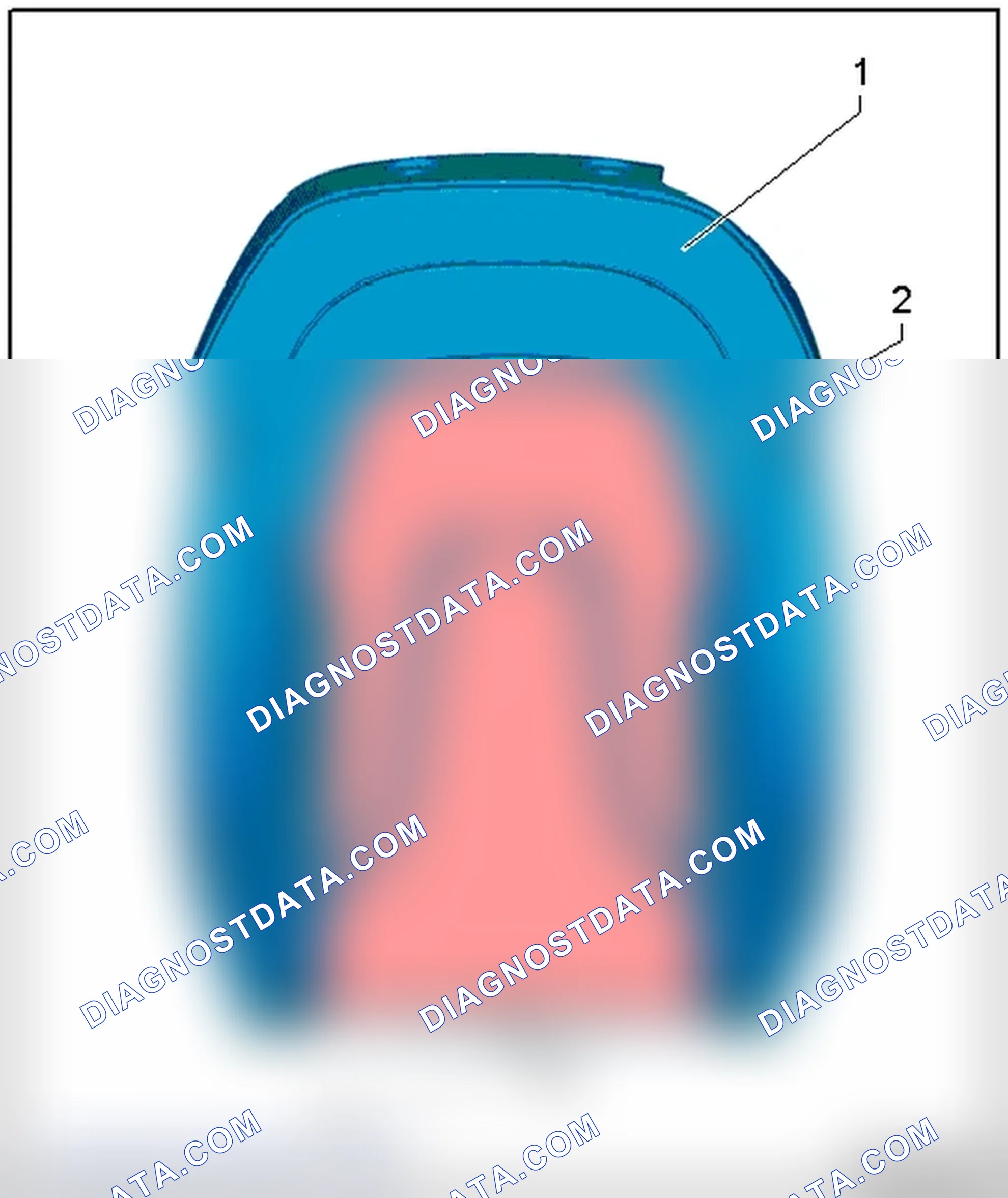 Scheme 364: BACKREST HEATING ELEMENT OVERVIEW, STANDARD SEAT