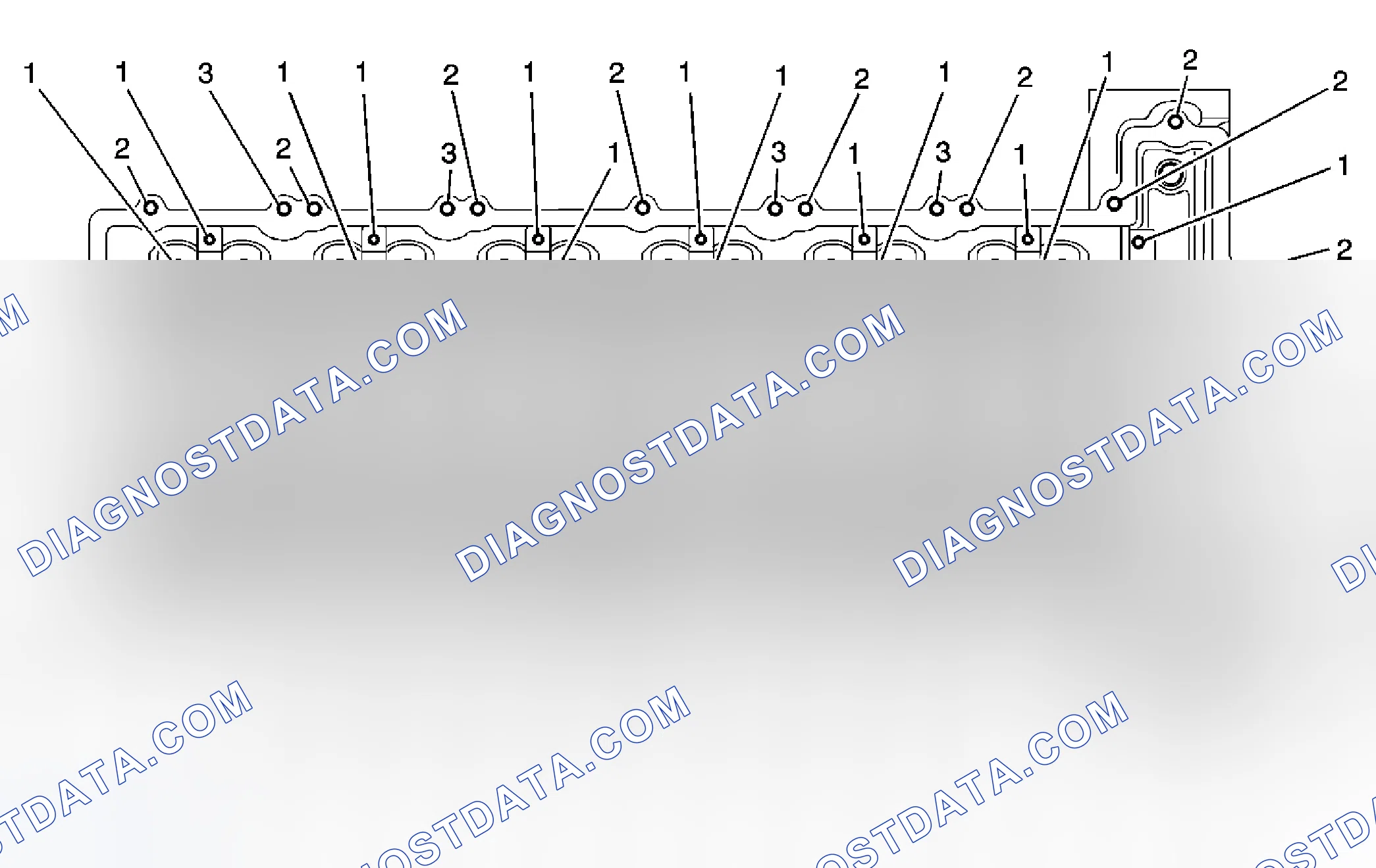 Scheme 164: Cylinder Head - Top View