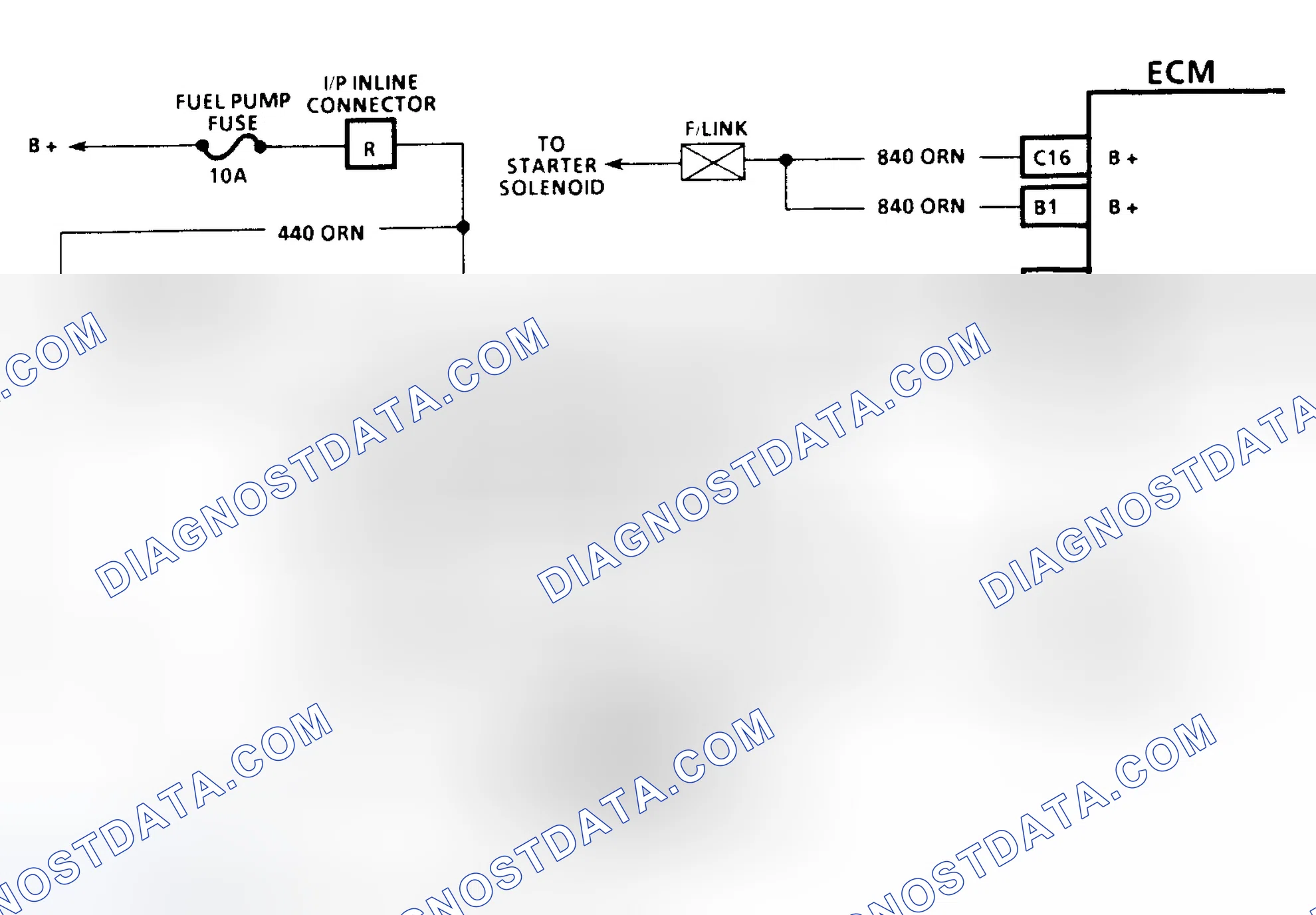 Scheme 142: Code 54 Schematic (3.1L) Fuel Pump Circuit