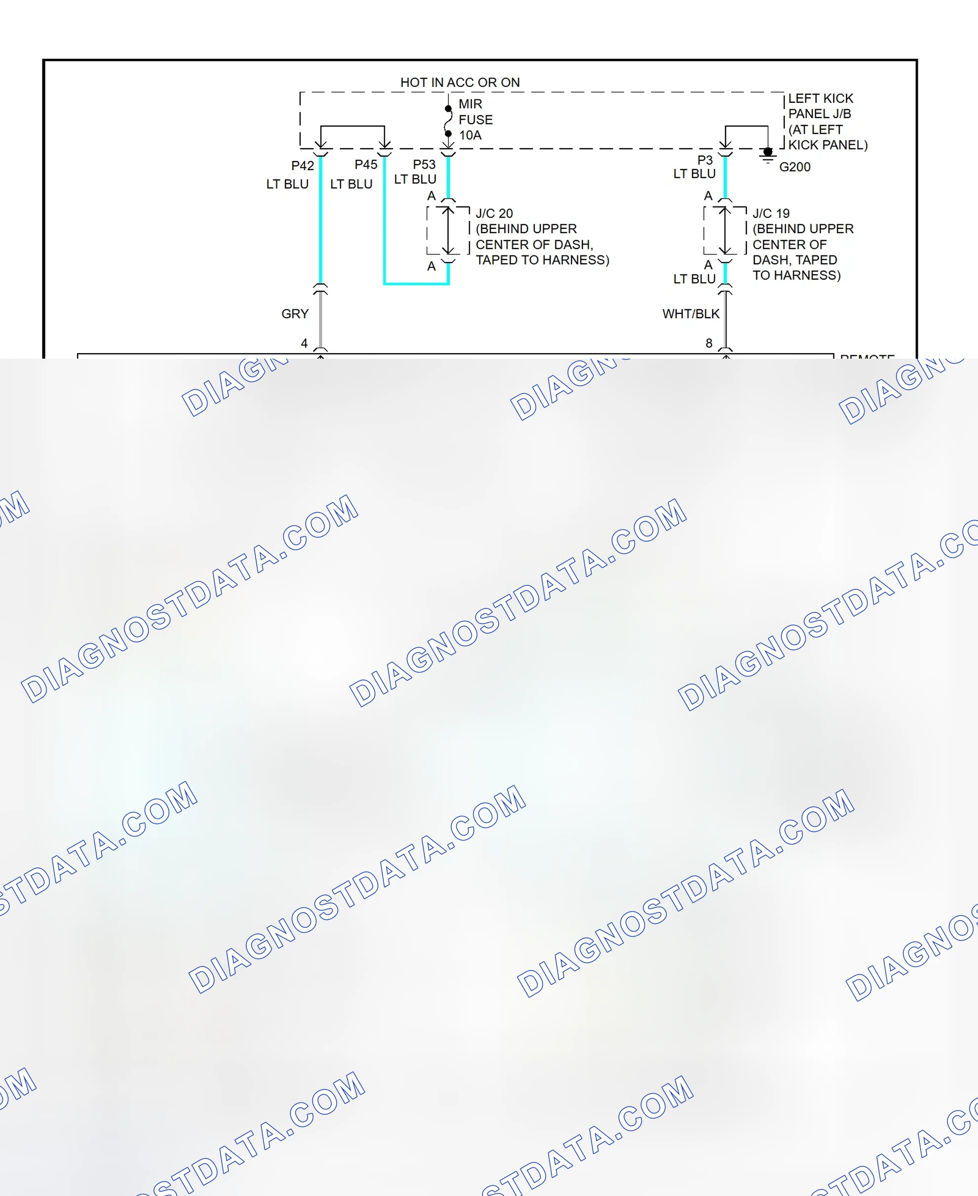 Scheme 23: Power Mirror System Wiring Diagram (Land Cruiser)