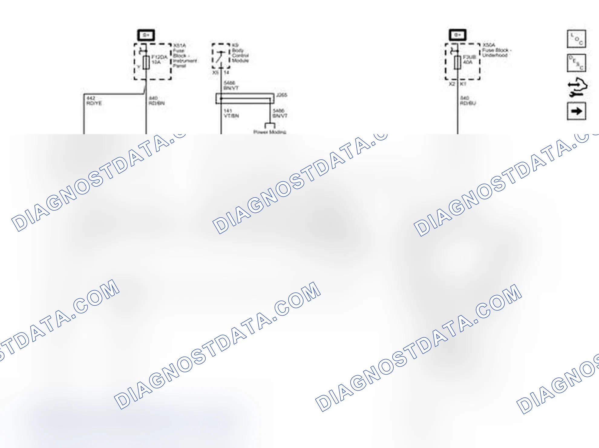 Scheme 1: Power, Ground, and Blower Motor